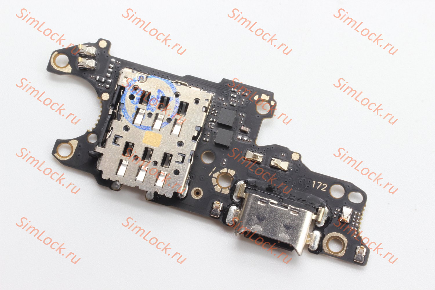Нижняя плата (шлейф) Huawei Nova 13 (BLK-LX9) с разъемом зарядки и считывателем SIM, К-2