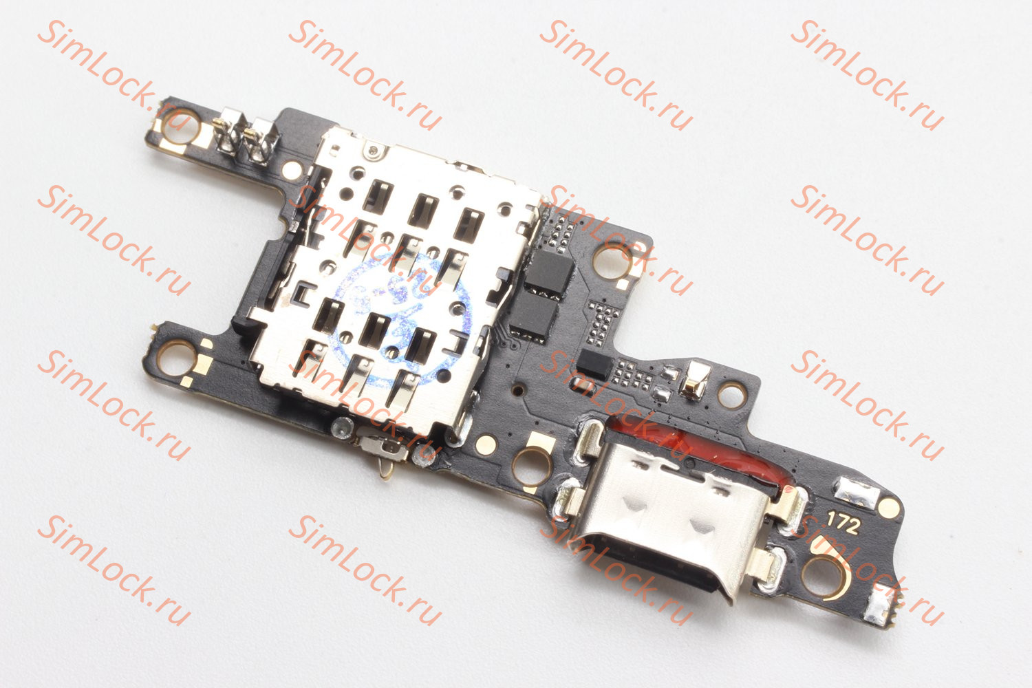 Нижняя плата (шлейф) Huawei Nova 13 Pro (MIS-LX9) с разъемом зарядки и считывателем SIM, К-2