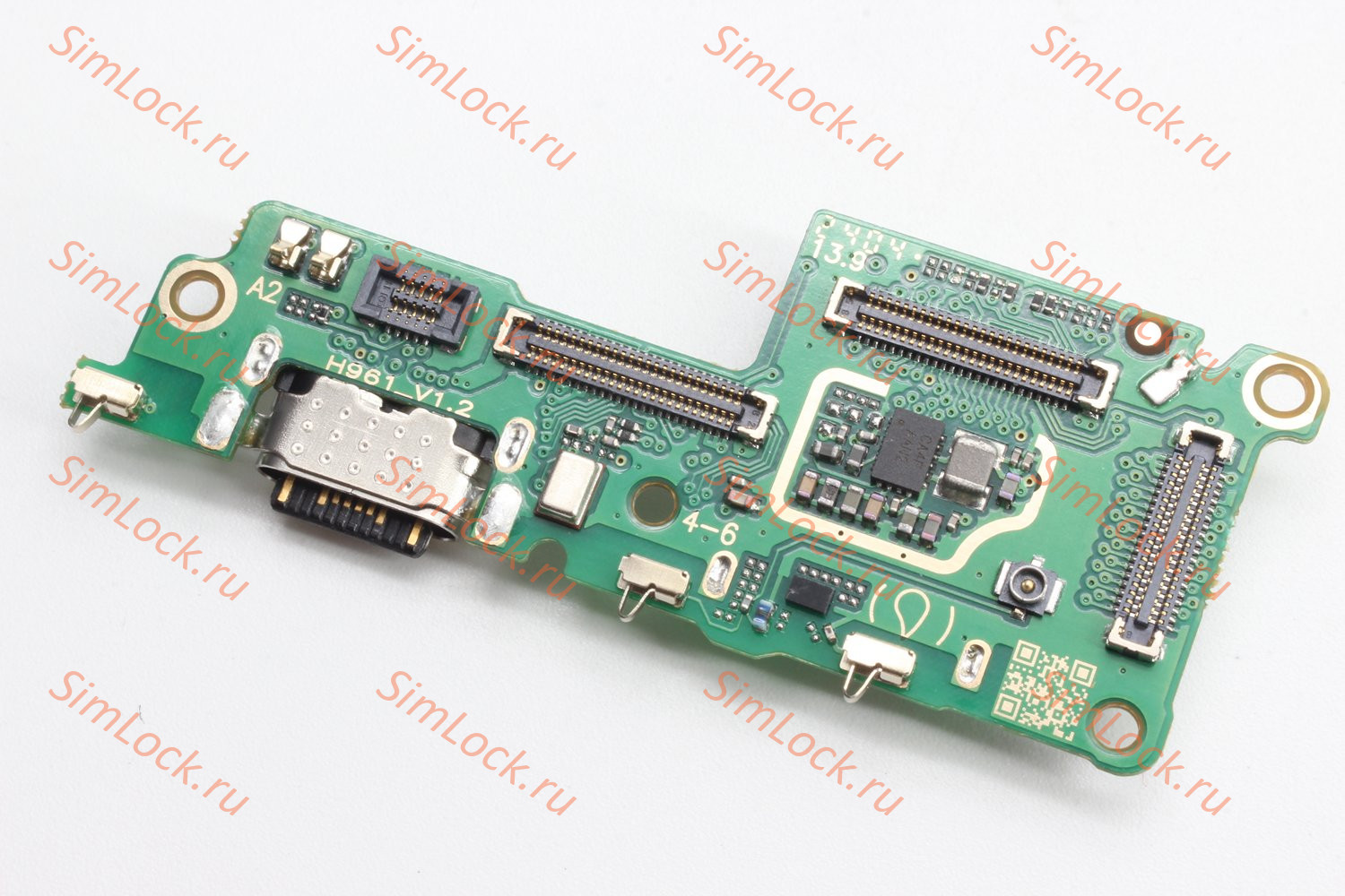 Нижняя плата (шлейф) Tecno Camon 30 Premier 5G (CL9), с разъемом зарядки и считывателем SIM, К-1