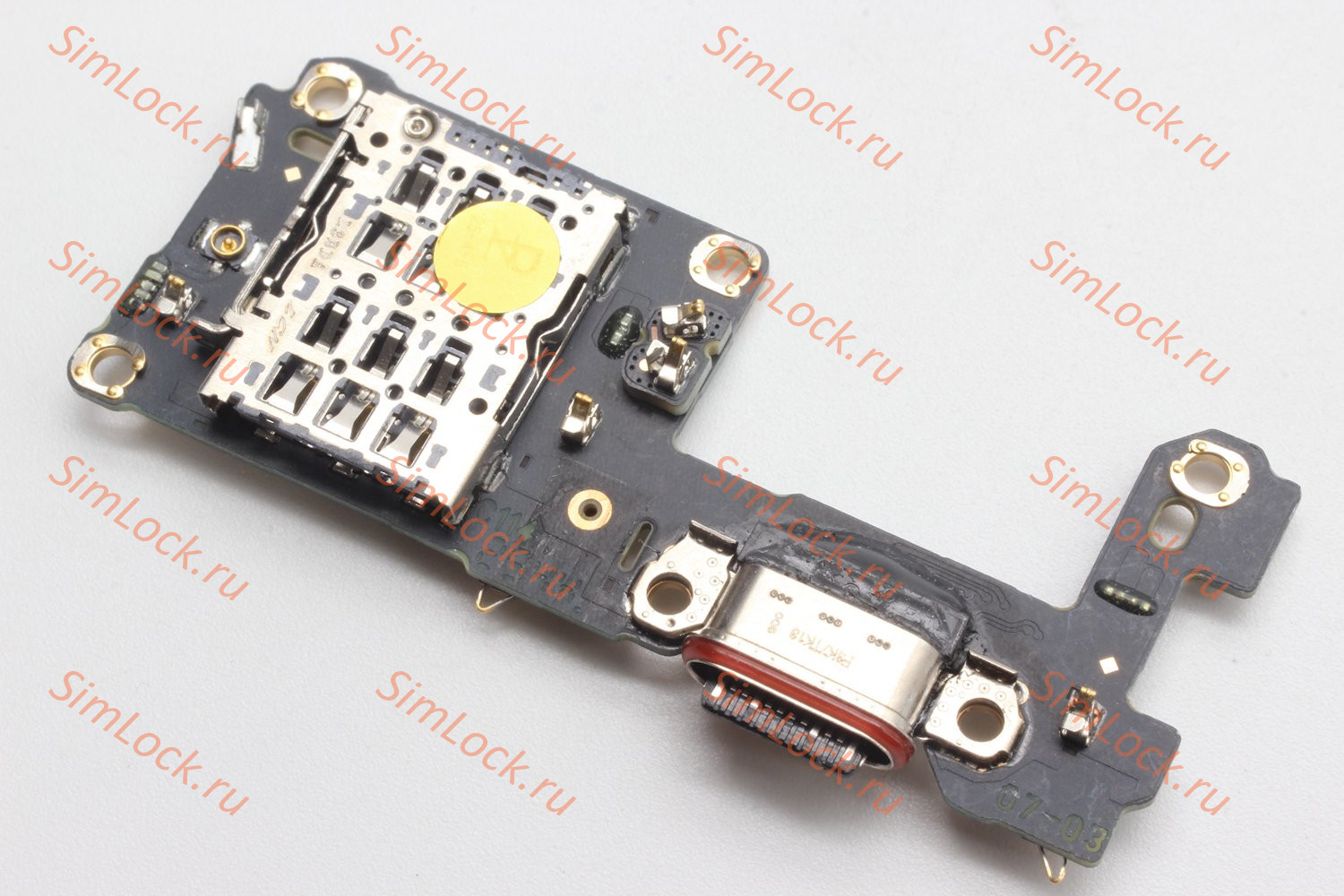 Нижняя плата (шлейф) OnePlus 12 (PJD110) с разъемом зарядки и считывателем SIM, оригинал