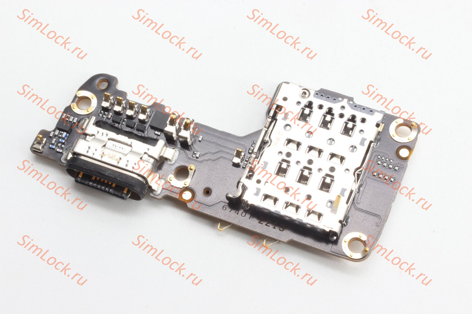 Нижняя плата (шлейф) Xiaomi 12, 12X, с разъемом зарядки и считывателем SIM, оригинал
