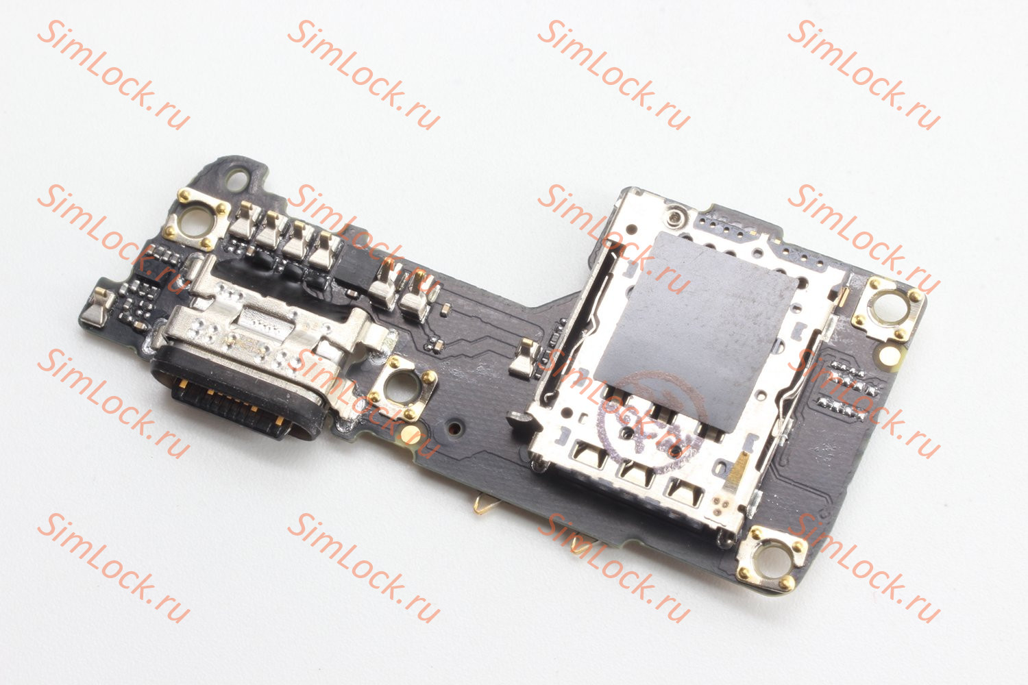 Нижняя плата (шлейф) Xiaomi 12, 12X, с разъемом зарядки и считывателем SIM, К-1
