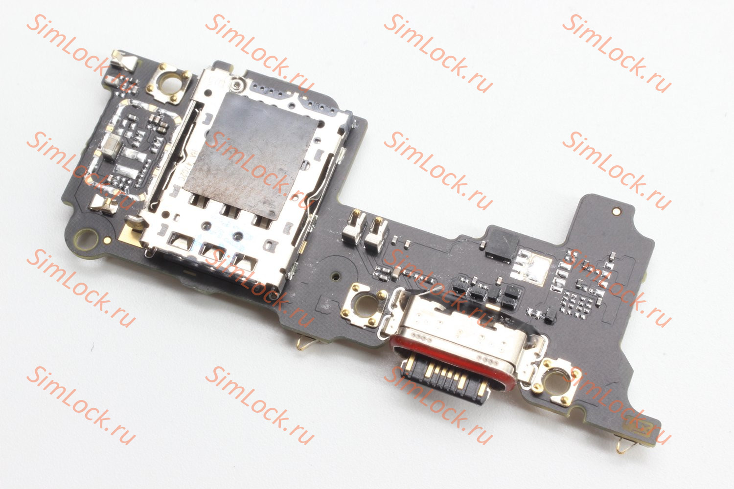 Нижняя плата (шлейф) Xiaomi Poco F6 Pro (23113RKC6G), с разъемом зарядки и считывателем SIM, К-2