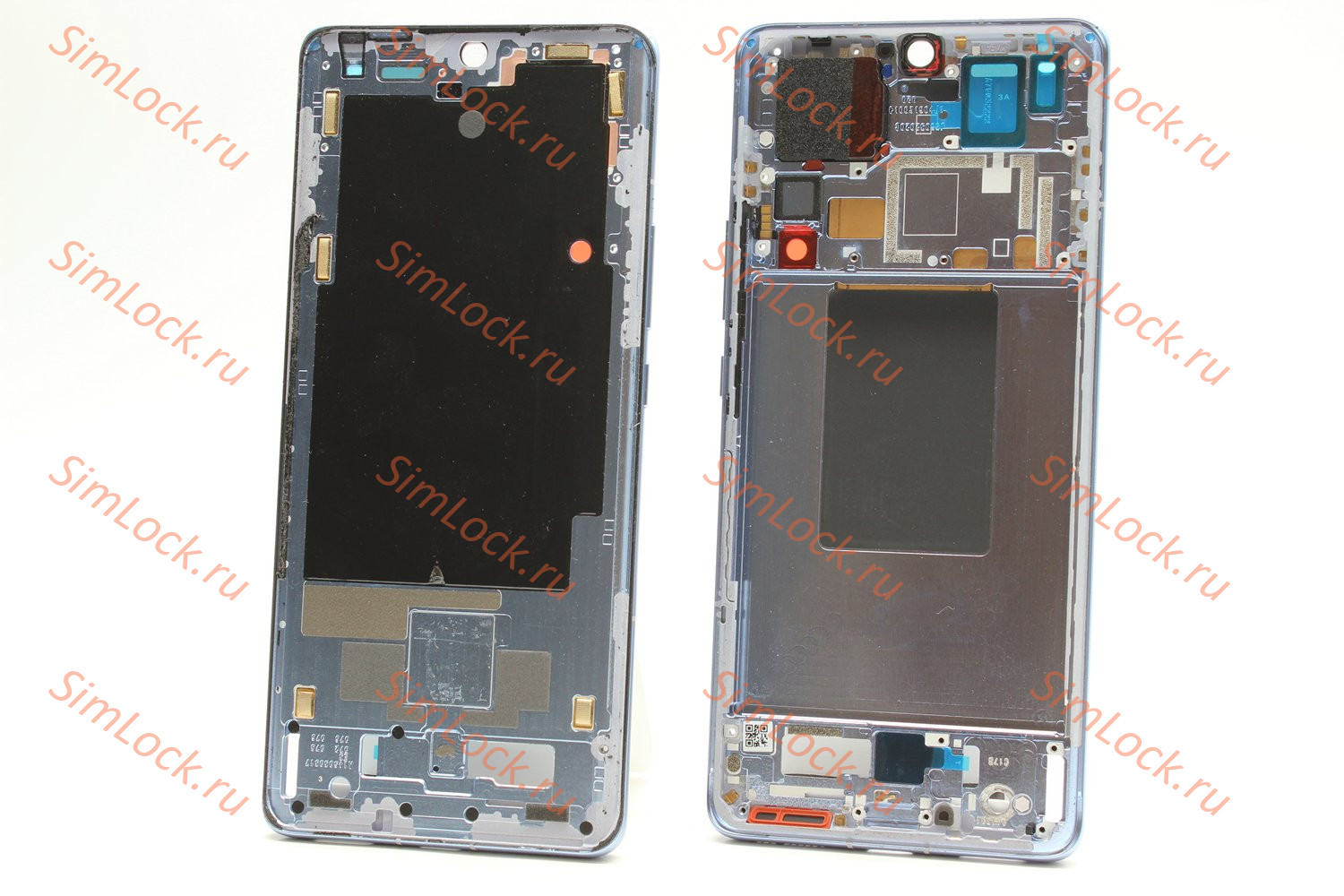 Рамка дисплея Xiaomi 12 Pro, синий, оригинал, с разбора