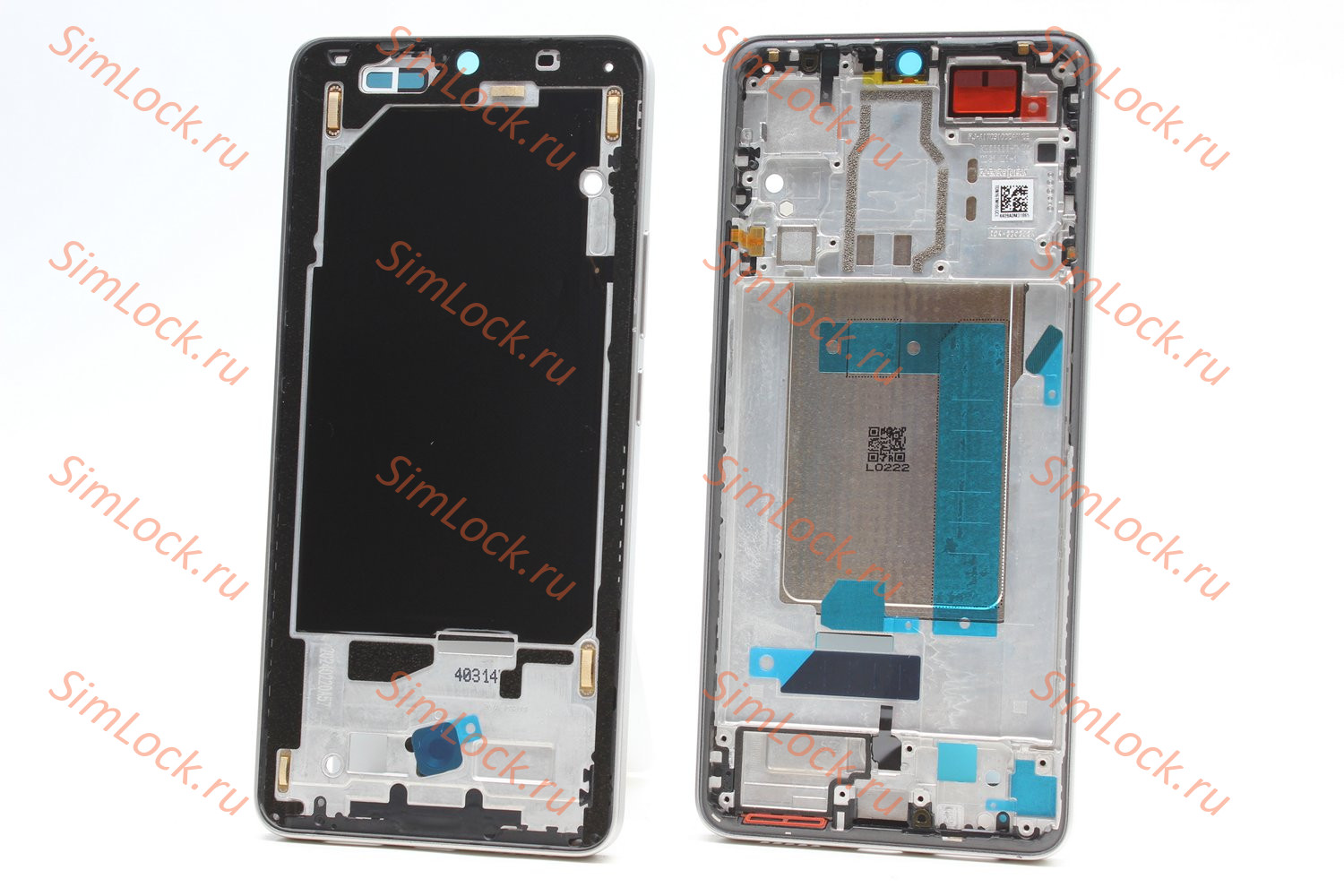 Рамка дисплея Xiaomi Poco F6, серый (титановый), оригинал