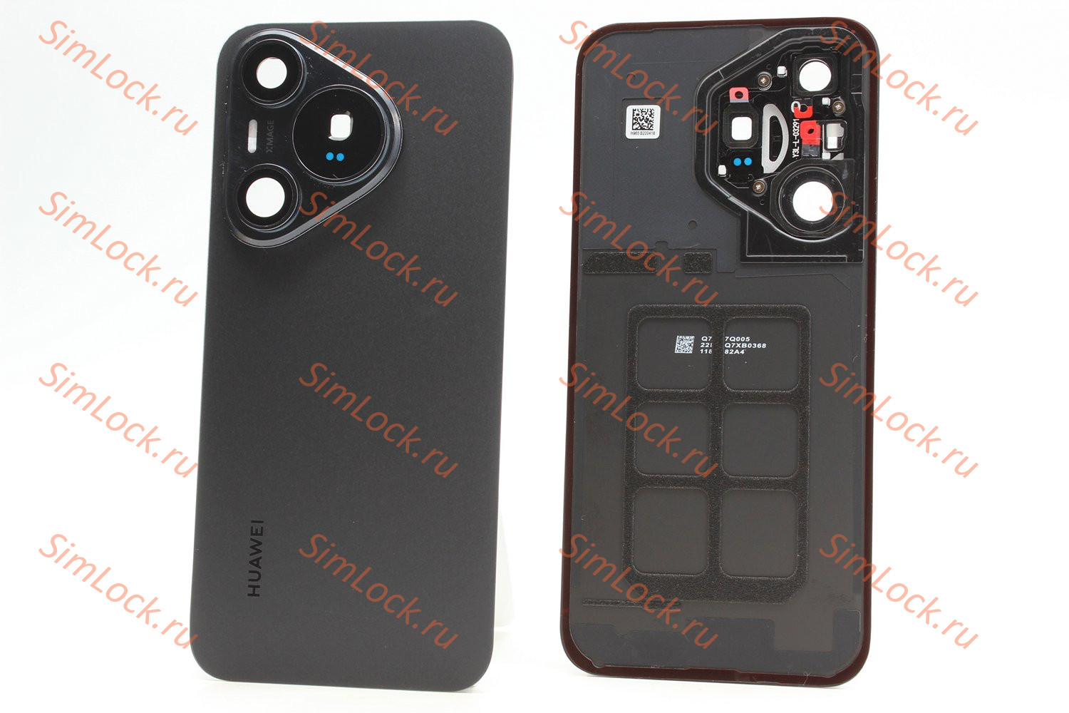 Задняя крышка Huawei Pura 70 (ADY-LX9) со стеклом камеры, черный, К-1