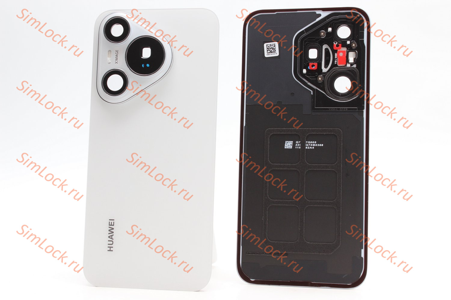 Задняя крышка Huawei Pura 70 (ADY-LX9) со стеклом камеры, белый, К-1