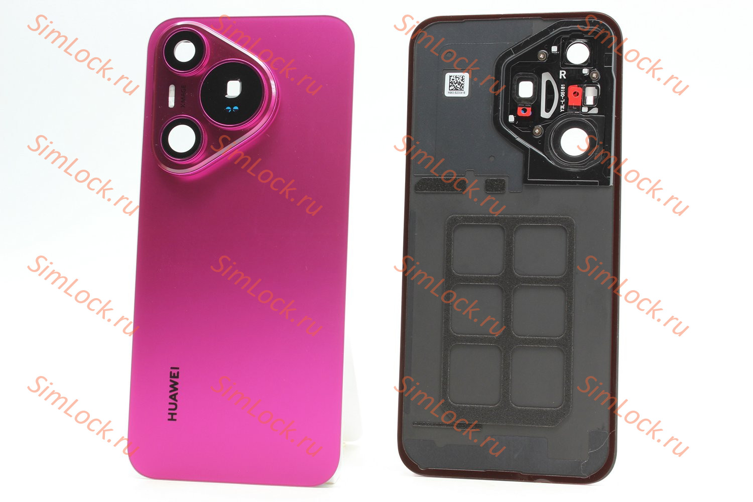 Задняя крышка Huawei Pura 70 (ADY-LX9) со стеклом камеры, розовый, К-1