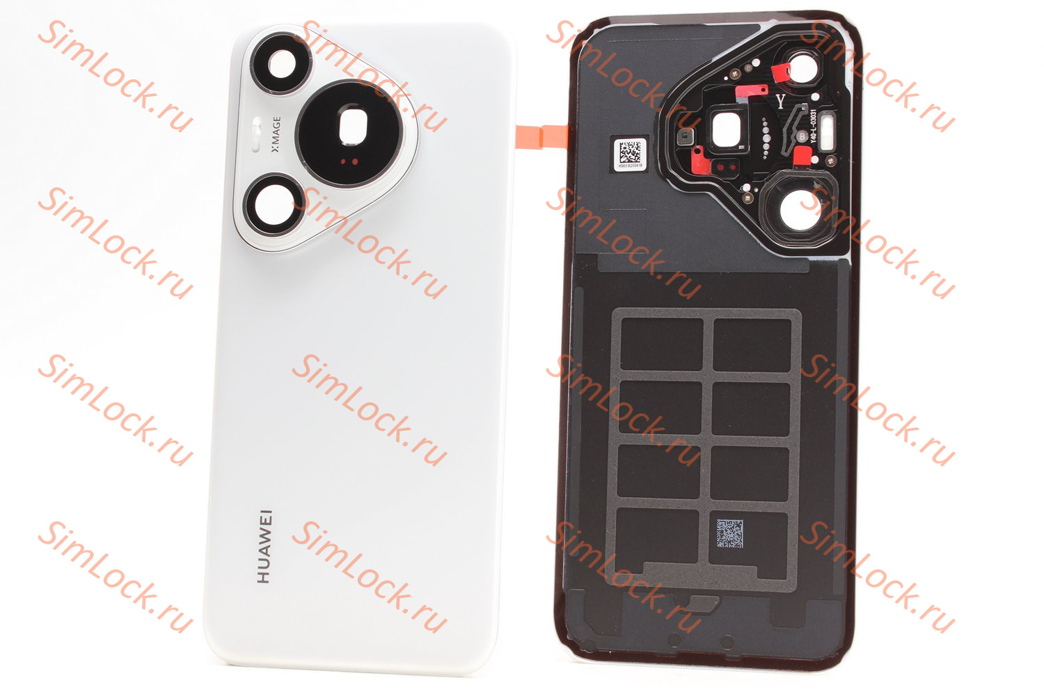 Задняя крышка Huawei Pura 70 Pro (HBN-LX9) со стеклом камеры, белый, оригинал