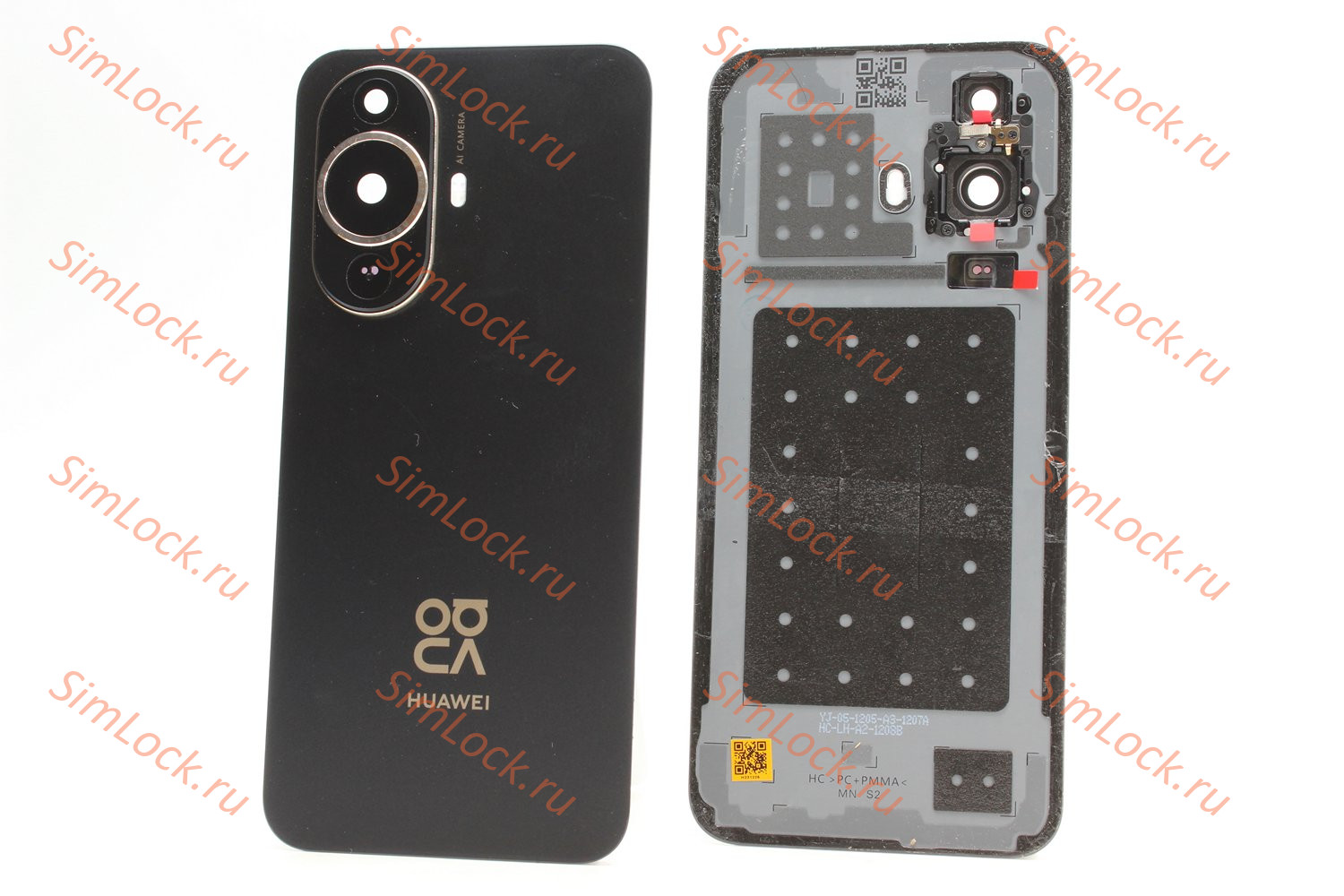 Задняя крышка Huawei Nova 12s (FOA-LX9) со стеклом камеры, черный, оригинал