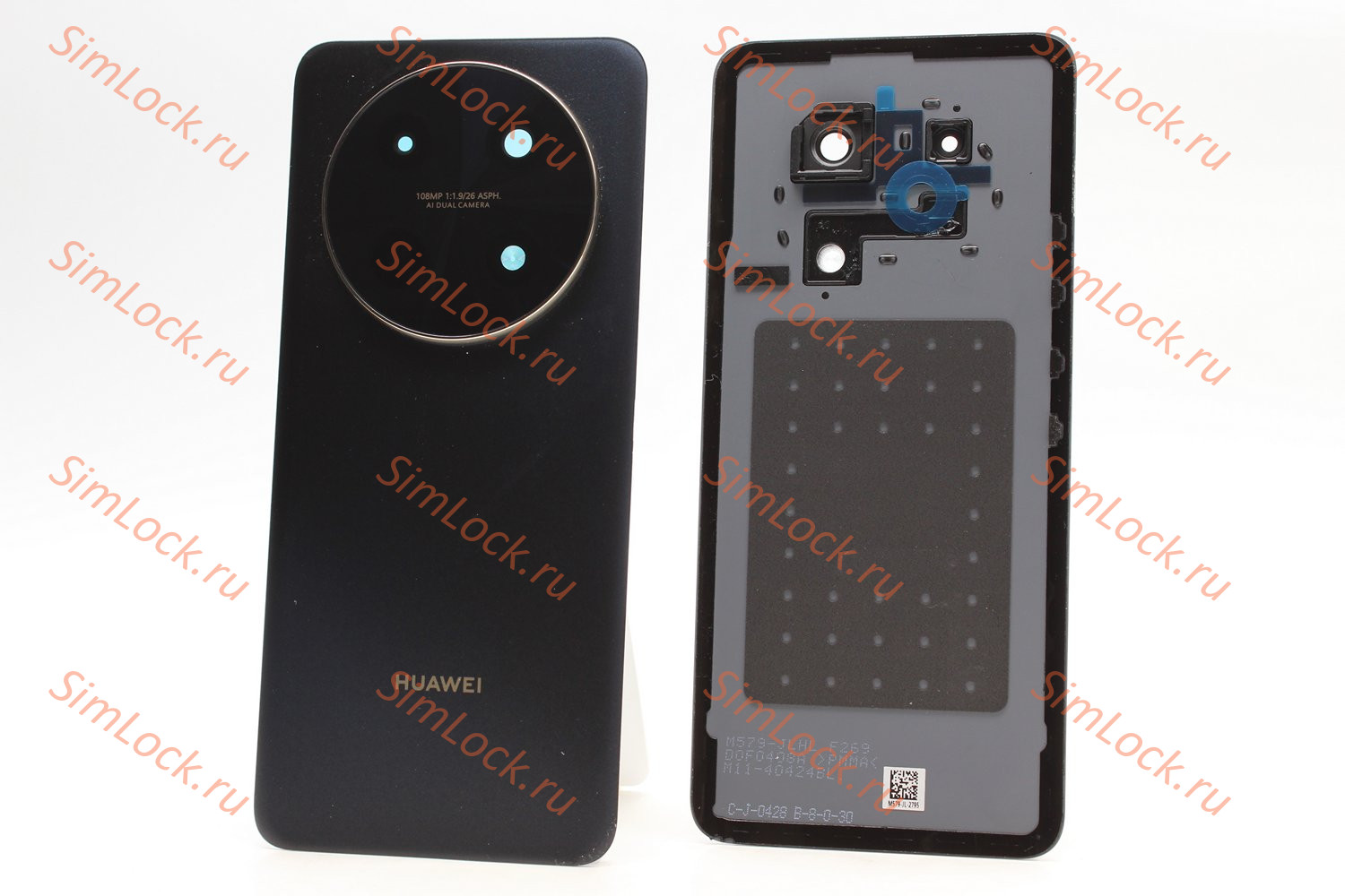 Задняя крышка Huawei Nova 12i (CTR-L81) со стеклом камеры, черный, К-1