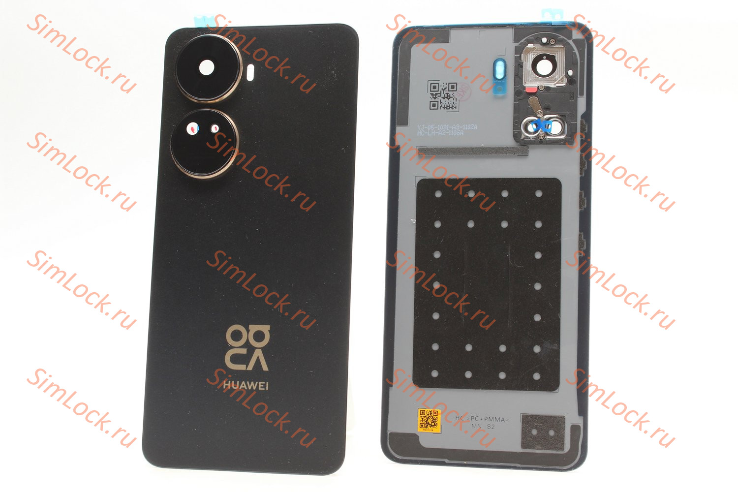 Задняя крышка Huawei Nova 12 SE (BNE-LX1) со стеклом камеры, черный, оригинал