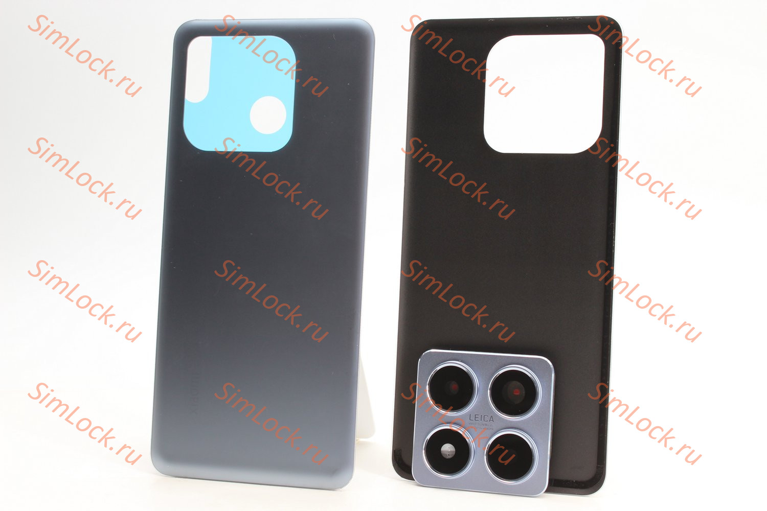 Задняя крышка Xiaomi 14T Pro со стеклом камеры, голубой, К-1