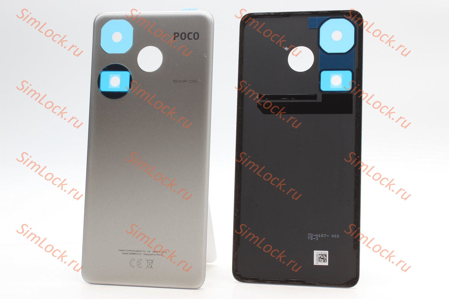 Задняя крышка Xiaomi Poco F6, серый (титановый), К-1