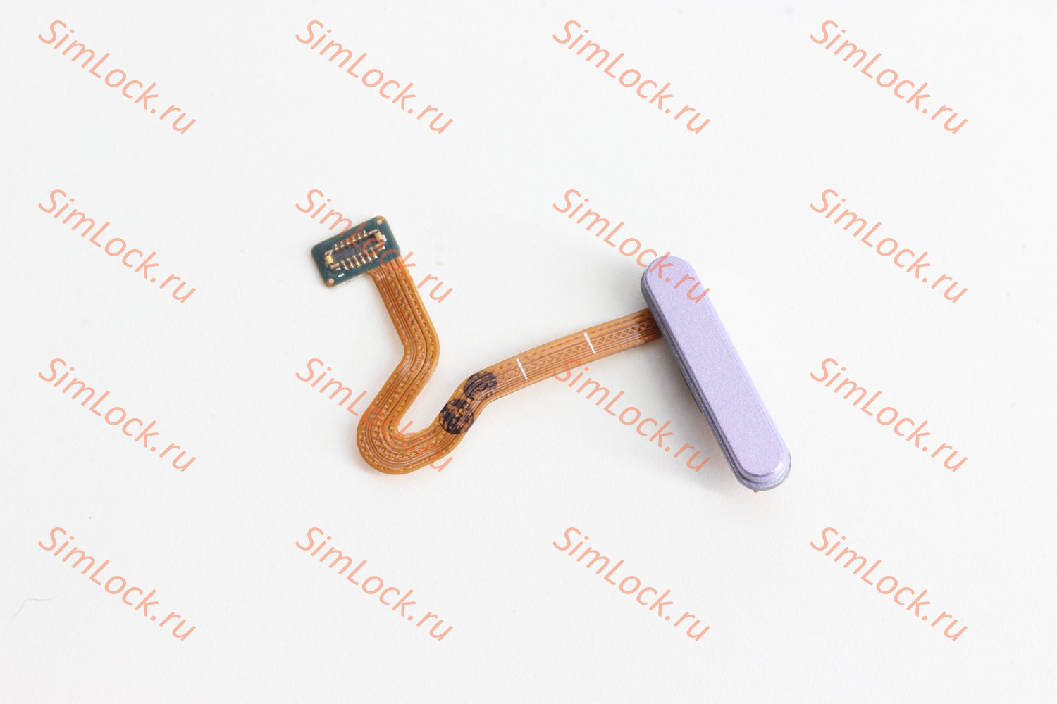 Шлейф Samsung F711 Galaxy Z Flip 3 кнопки включения и сканер отпечатка пальцев, фиолетовый, К-1