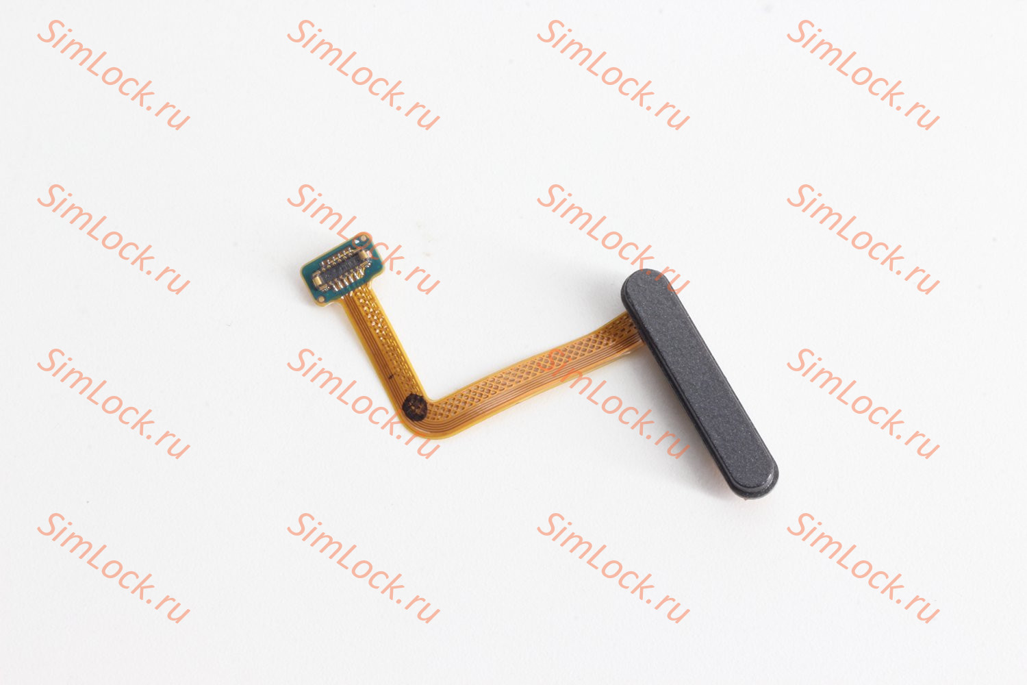 Шлейф Samsung F721 Galaxy Z Flip 4 кнопки включения и сканер отпечатка пальцев, черный, К-1