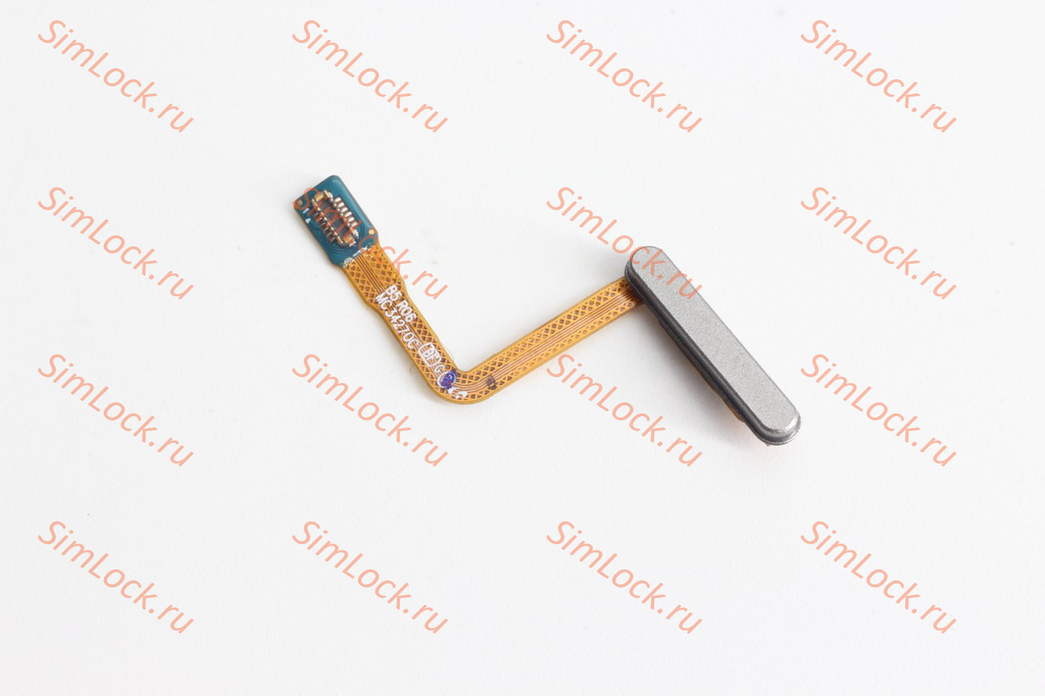 Шлейф Samsung F731 Galaxy Z Flip 5 кнопки включения и сканер отпечатка пальцев, бежевый (золото), К-1