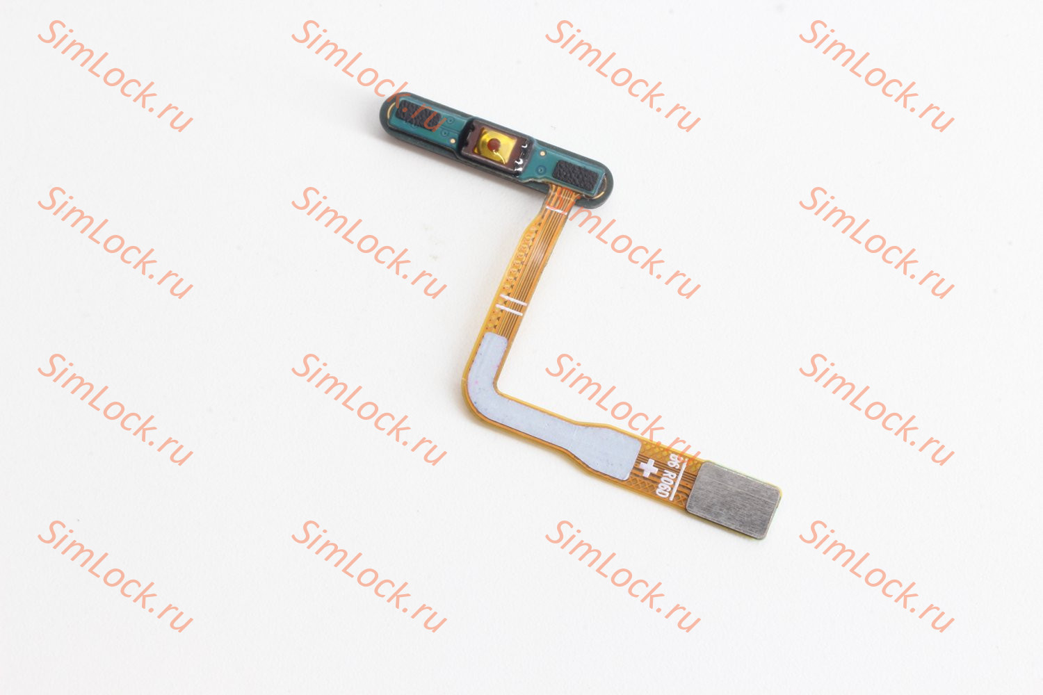 Шлейф Samsung F741 Galaxy Z Flip 6 кнопки включения и сканер отпечатка пальцев, серый, К-1