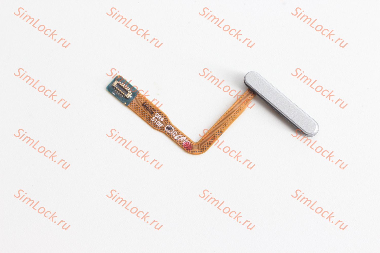 Шлейф Samsung F741 Galaxy Z Flip 6 кнопки включения и сканер отпечатка пальцев, голубой, К-1