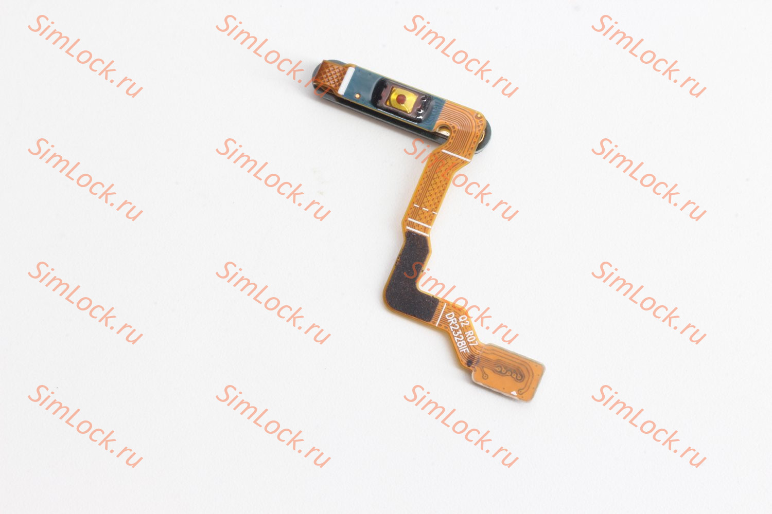 Шлейф Samsung F926 Galaxy Z Fold 3 кнопки включения и сканер отпечатка пальцев, черный, К-1