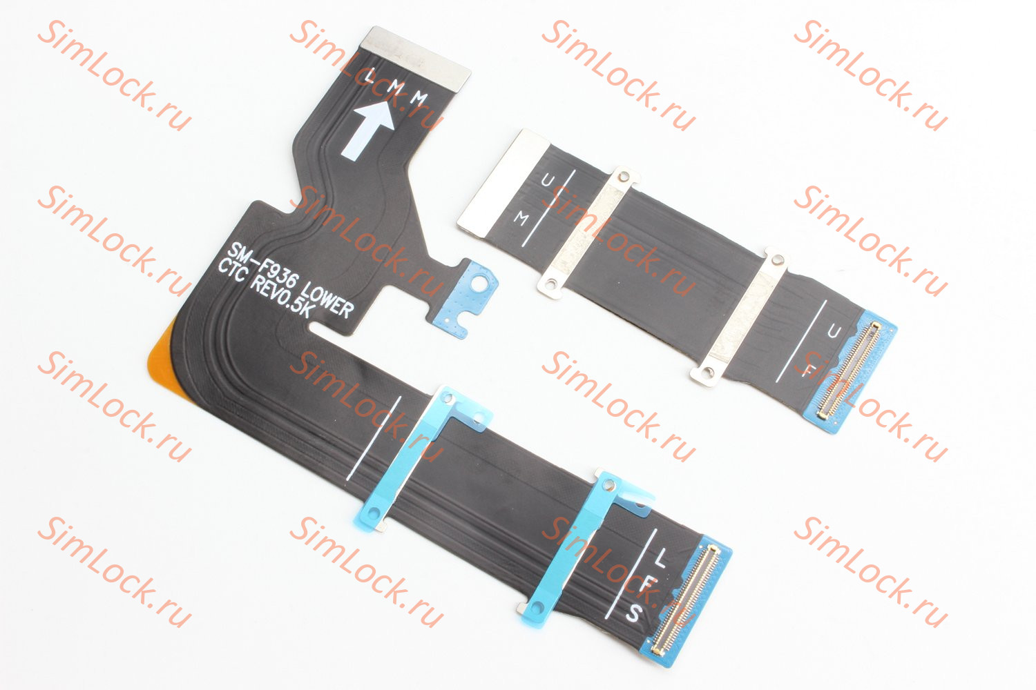 Шлейф Samsung F936 Galaxy Z Fold 4 межплатный дисплейный (комплект 2 шлейфа), К-1