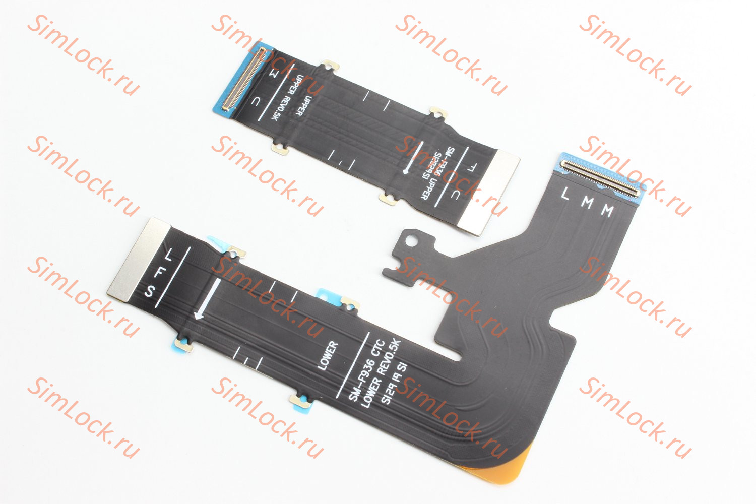 Шлейф Samsung F936 Galaxy Z Fold 4 межплатный дисплейный (комплект 2 шлейфа), К-1