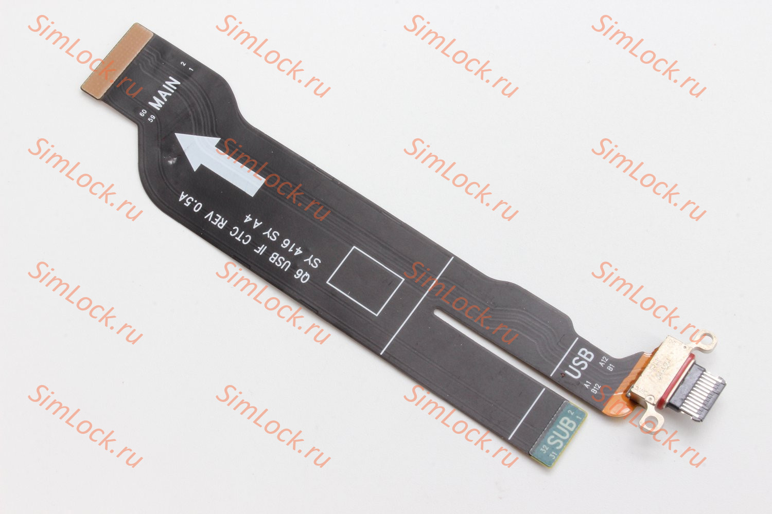 Шлейф Samsung F956 Galaxy Z Fold 6 с разъемом зарядки, К-1