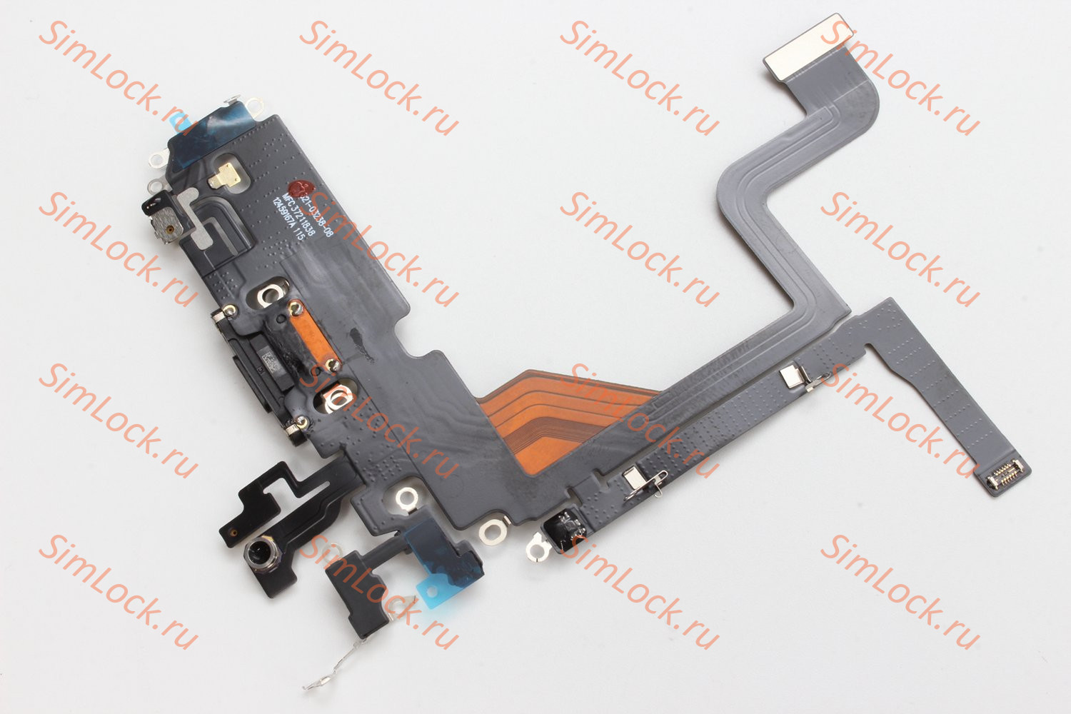 Шлейф iPhone 13 Pro с разъемом зарядки, черный, К-1