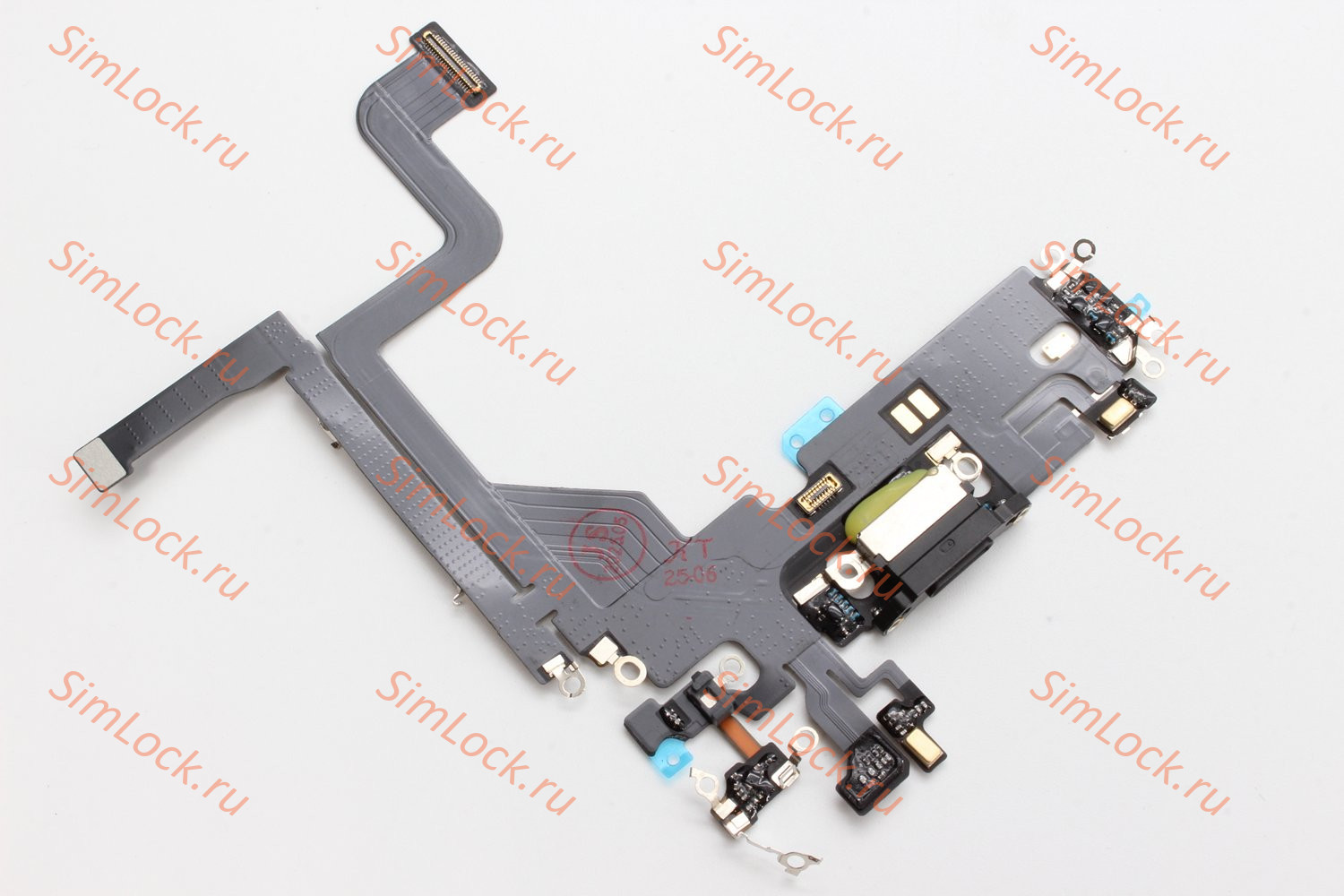 Шлейф iPhone 13 Pro с разъемом зарядки, черный, К-1