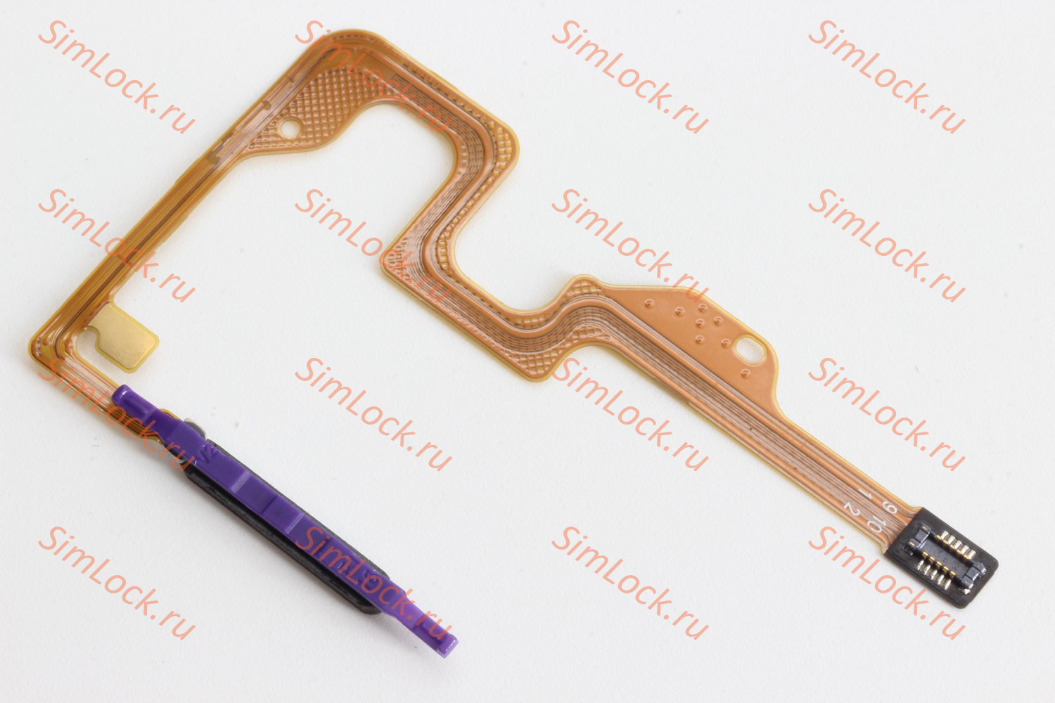 Шлейф Honor X6 (VNE-LX1), X6a (WDY-LX1), X7 (CMA-LX1), X7a (RKY-LX1) со сканером отпечатка, черный, К-1