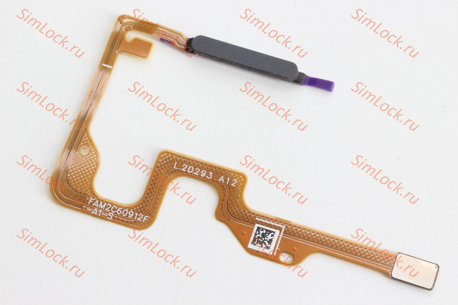 Шлейф Honor X6 (VNE-LX1), X6a (WDY-LX1), X7 (CMA-LX1), X7a (RKY-LX1) со сканером отпечатка, черный, К-1