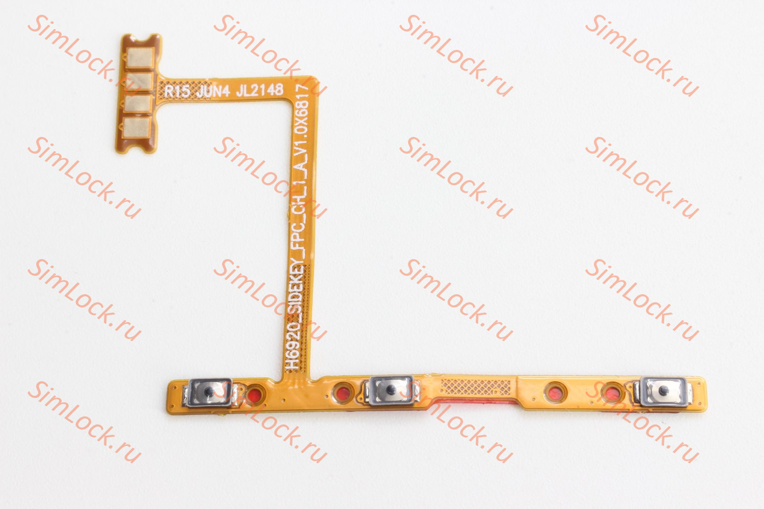 Шлейф Infinix Hot 12 (X6817), Hot 20 (X6826B) кнопки включения и громкости, К-1