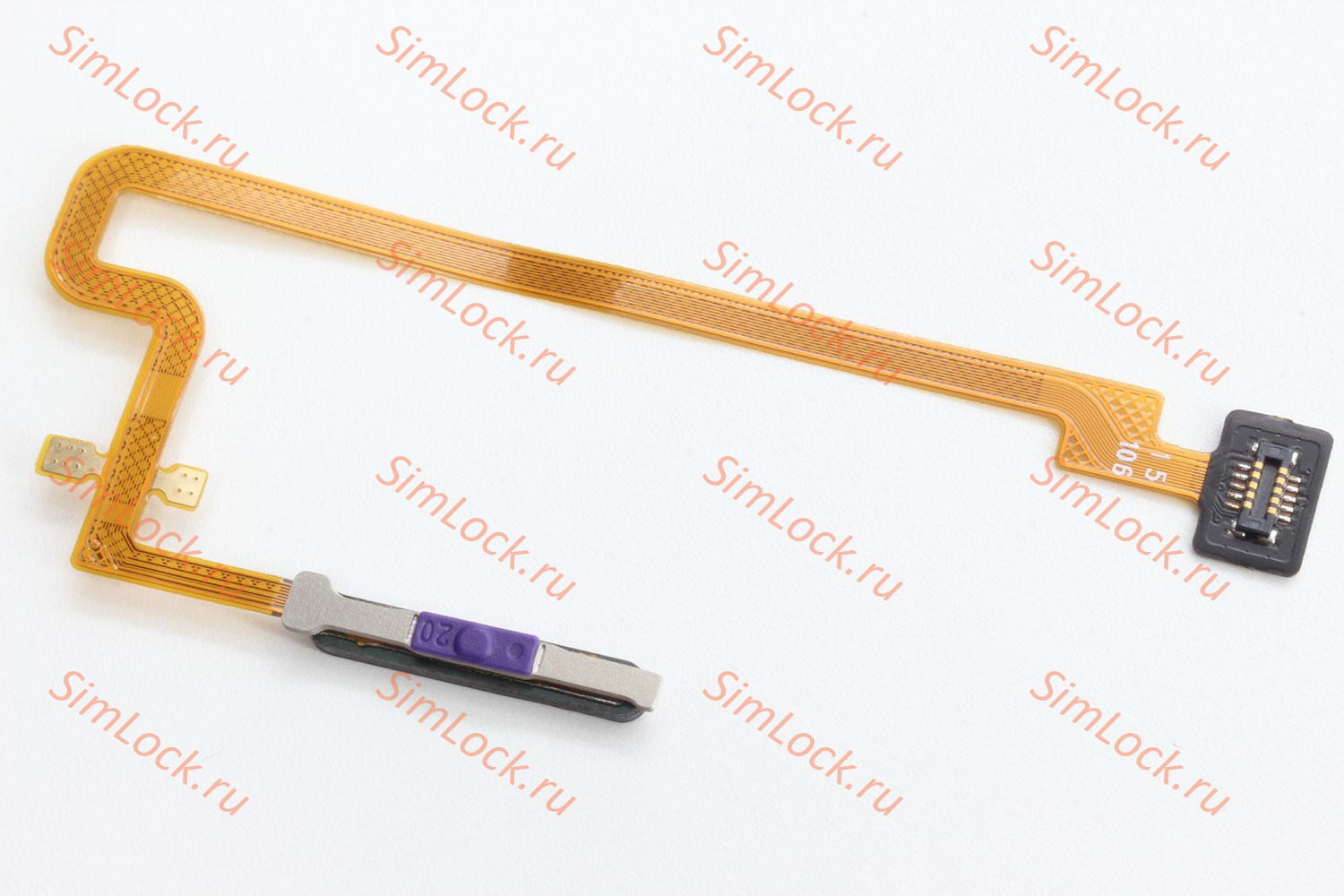 Шлейф Infinix Hot 30 (X6831), Tecno Spark 10 Pro (KI7) со сканером отпечатка, черный, К-1