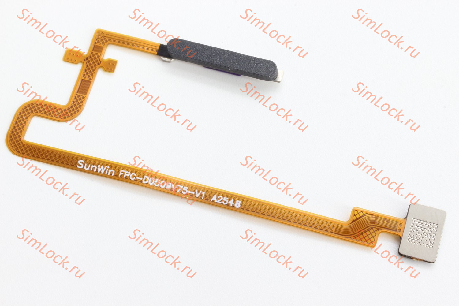 Шлейф Infinix Hot 30 (X6831), Tecno Spark 10 Pro (KI7) со сканером отпечатка, черный, К-1