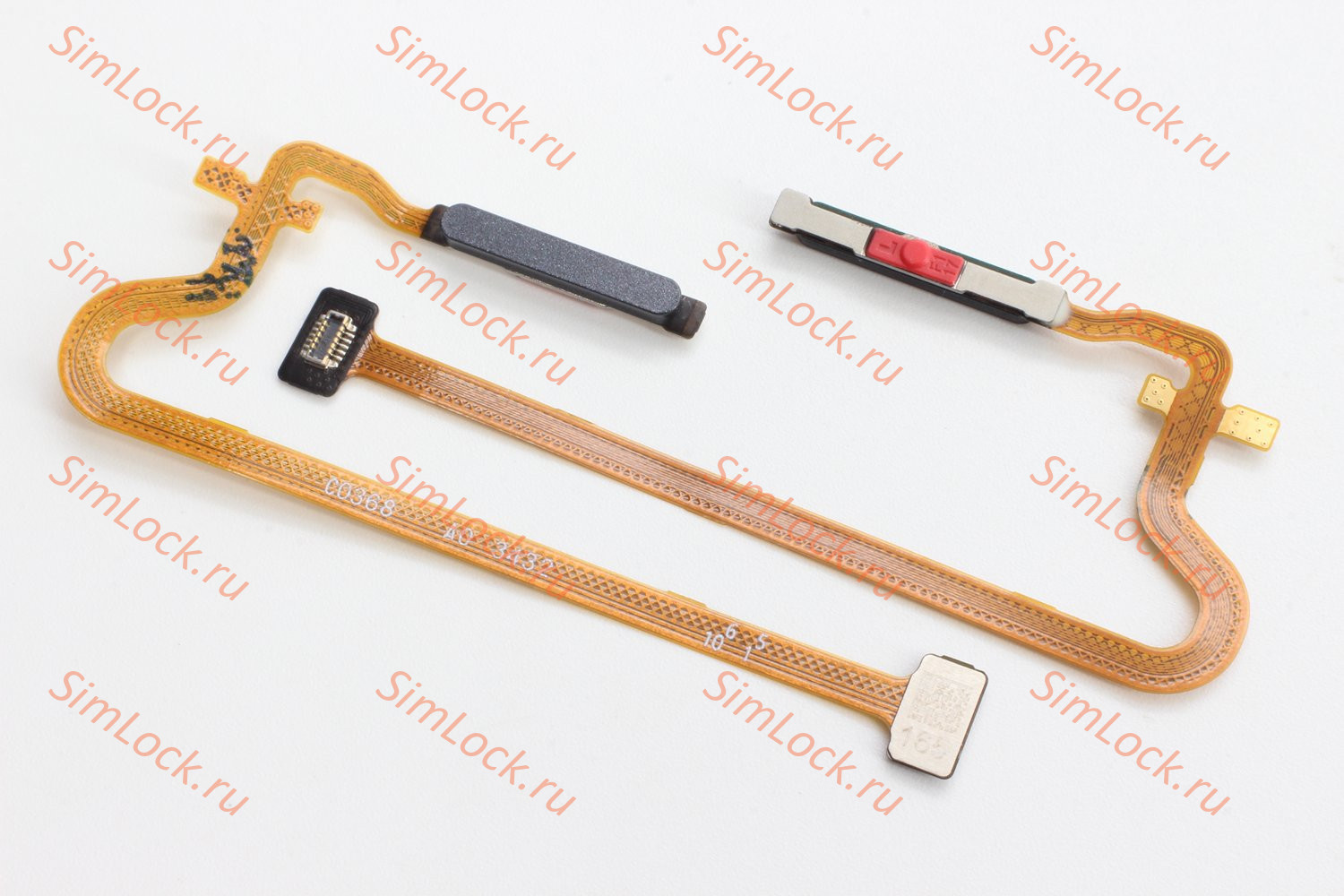 Шлейф Realme C65 4G (RMX3910) со сканером отпечатка, черный, К-1