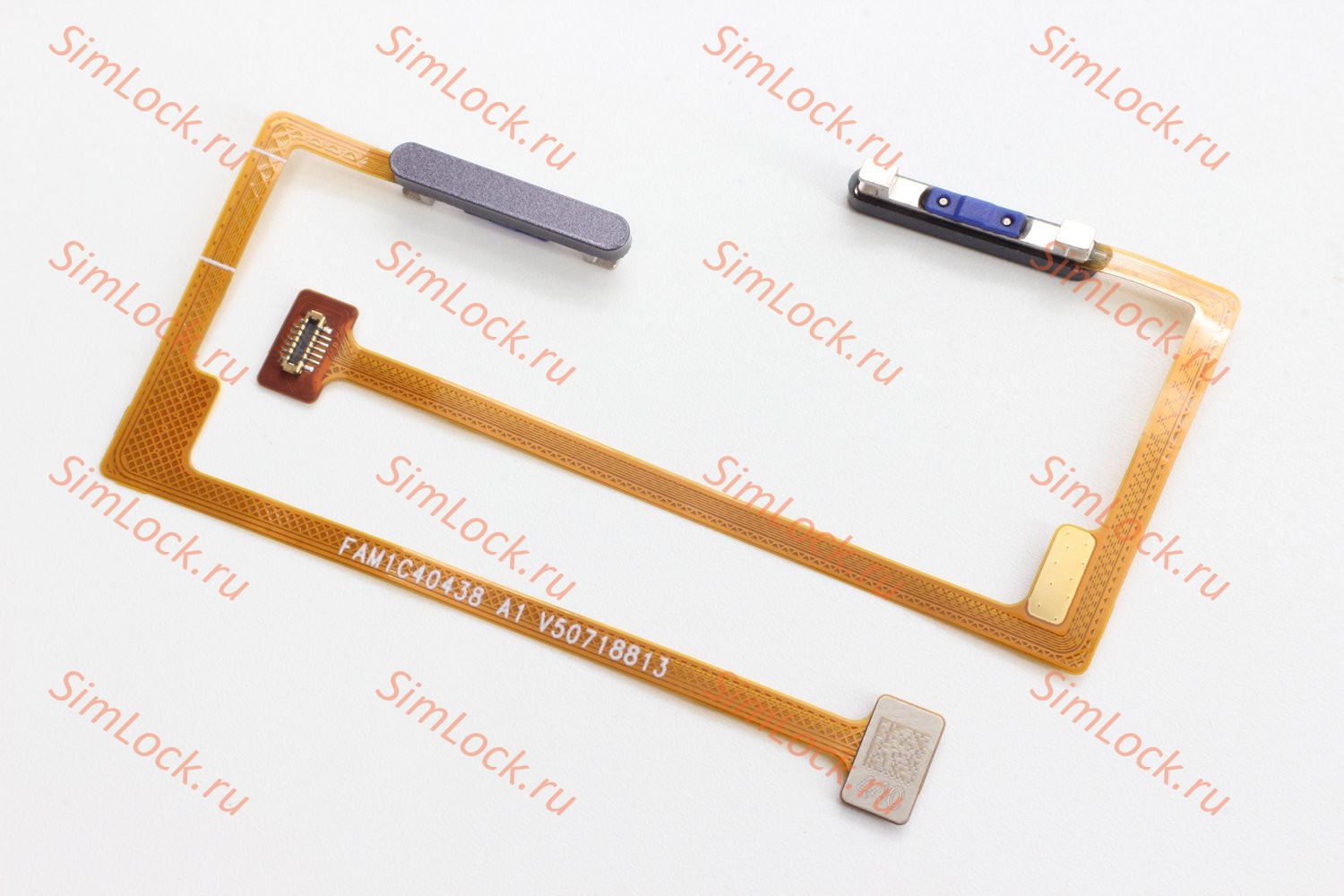 Шлейф Realme C67 4G (RMX3890) со сканером отпечатка, черный, К-1