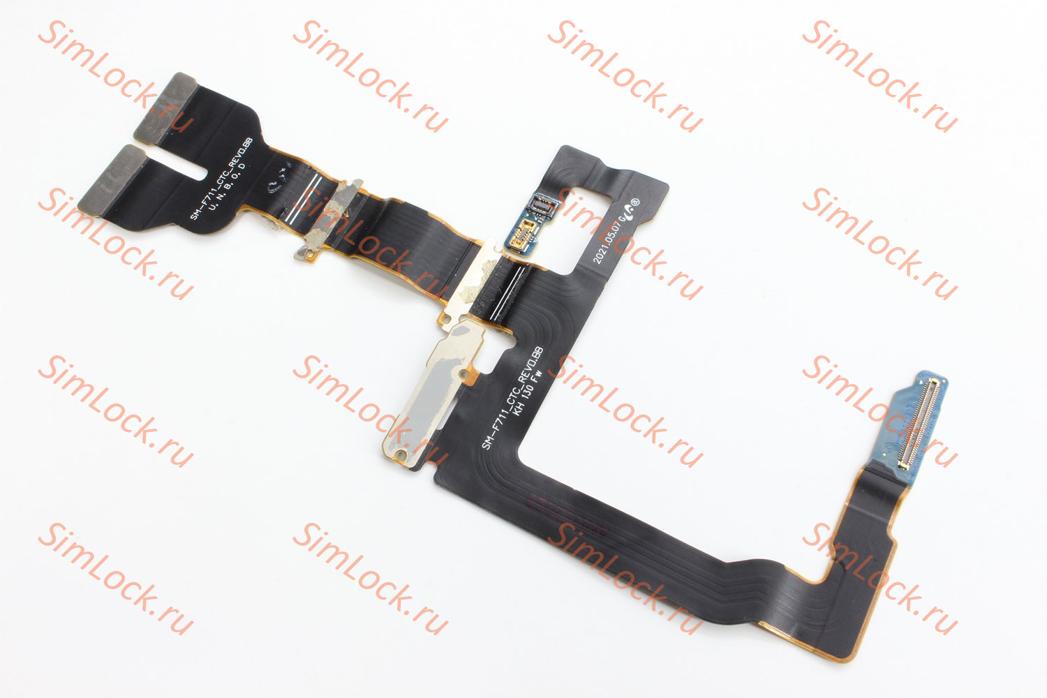 Шлейф Samsung F711 Galaxy Z Flip 3 межплатый, оригинал с разбора