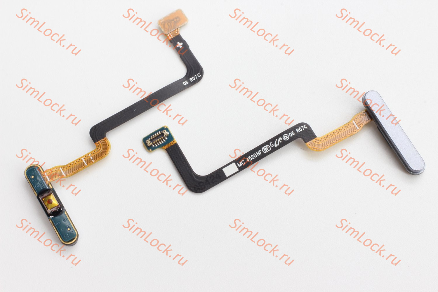 Шлейф Samsung F956 Galaxy Z Fold 6 кнопки включения и сканер отпечатка пальцев, серый, К-1