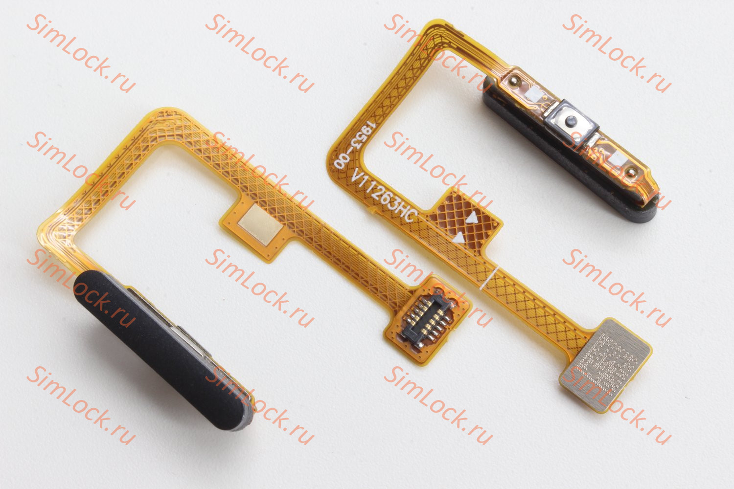 Шлейф Xiaomi 11 Lite, 11 Lite 5G, 11 Lite 5G NE кнопки включения и сканер отпечатка пальцев, черный, К-1