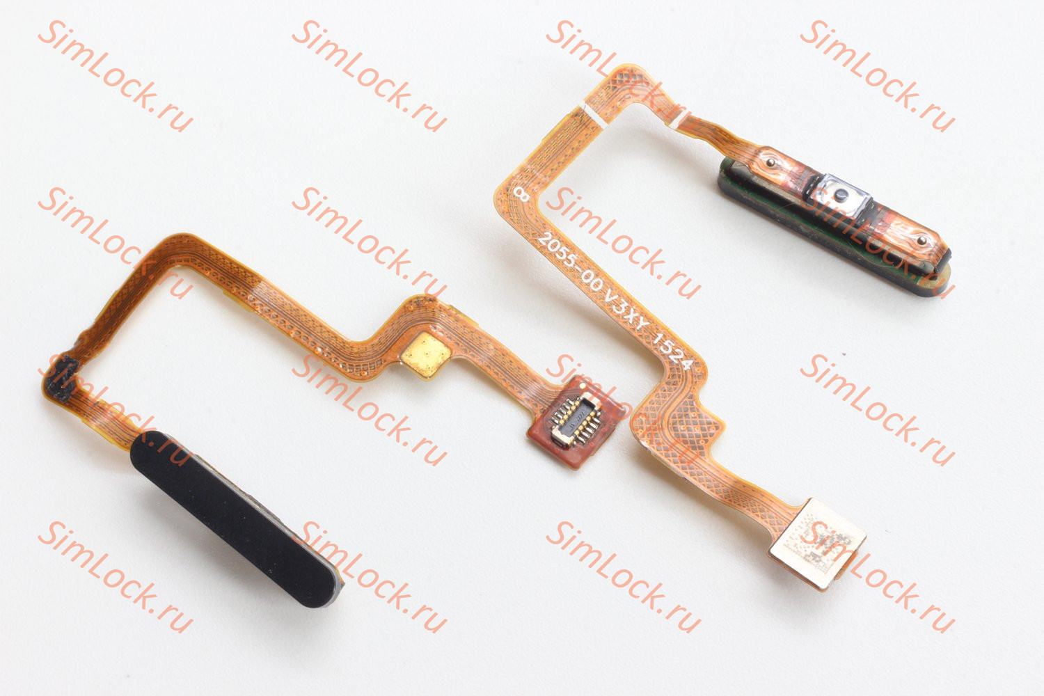 Шлейф Xiaomi Poco F4 (22021211RG) кнопки включения и сканер отпечатка пальцев, черный, К-1