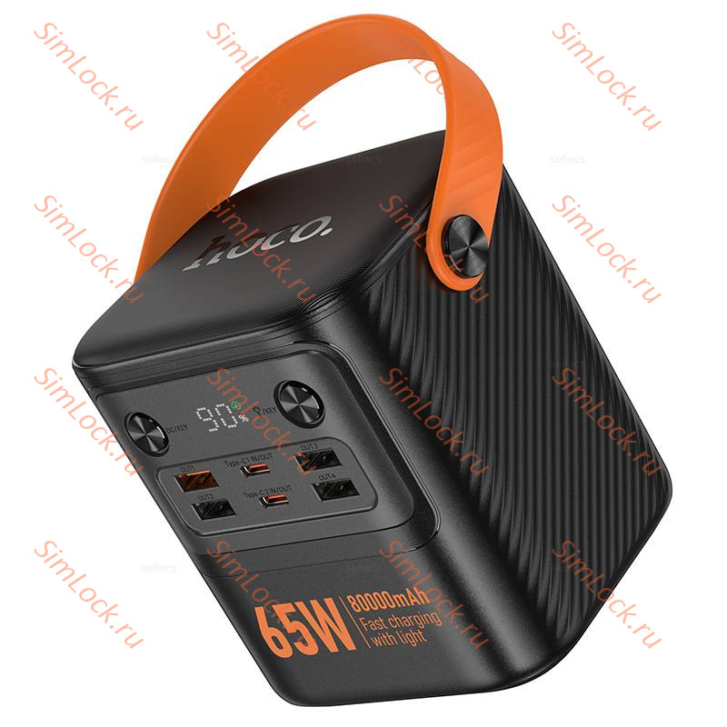 Внешний аккумулятор Hoco J152 Pro, PD65W, 80000 мАч, черный