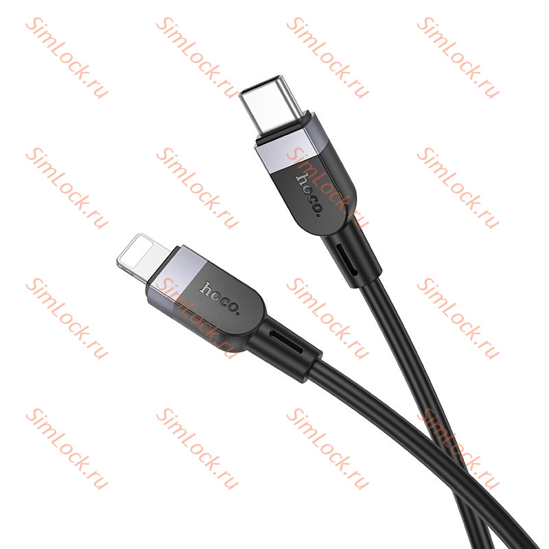 Кабель Type-C - Lightning HOCO X109, PD 27W 3А, силиконовый, 300см, черный
