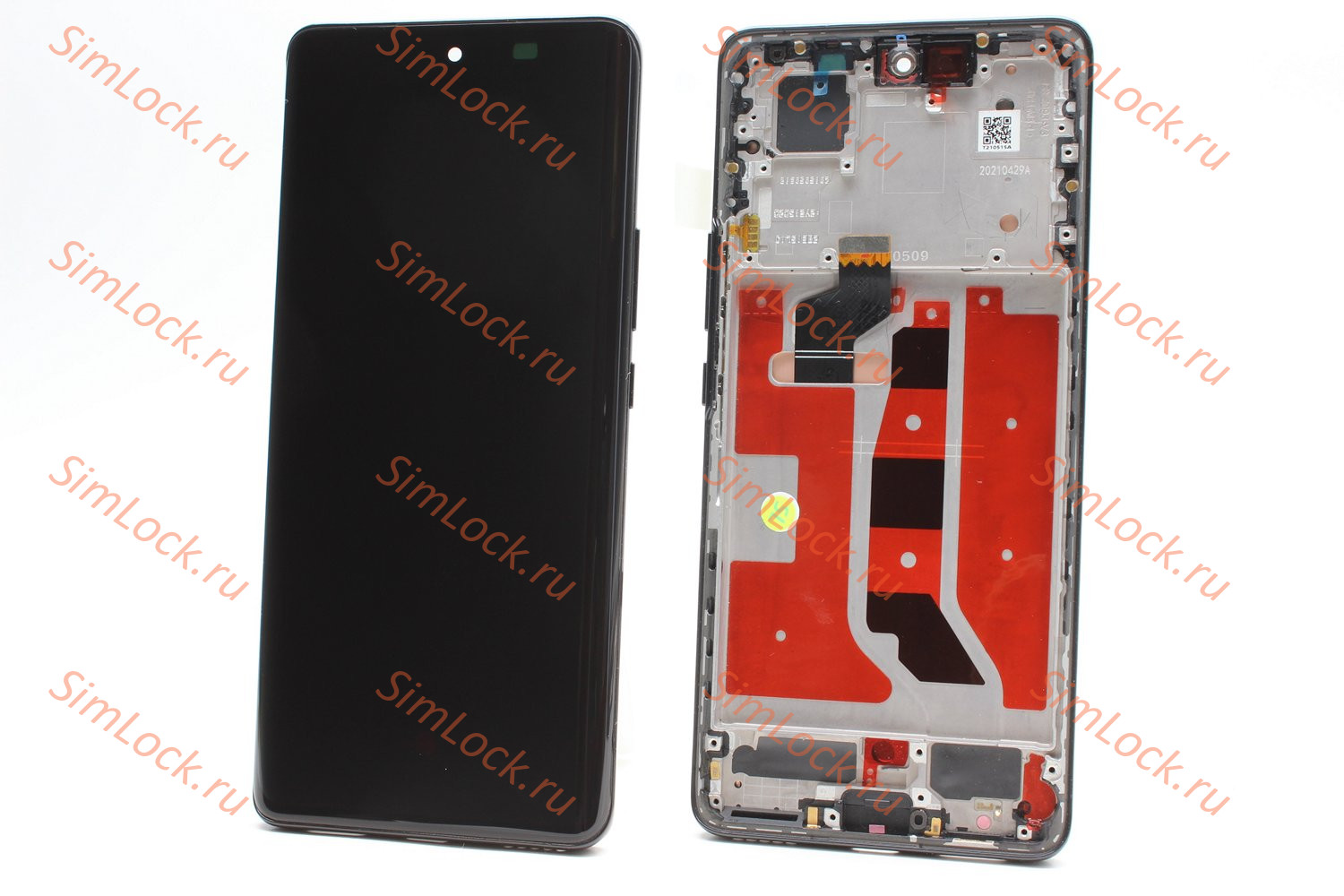 Дисплей Honor 50 (NTH-NX9), в черной рамке, OLED, оригинал