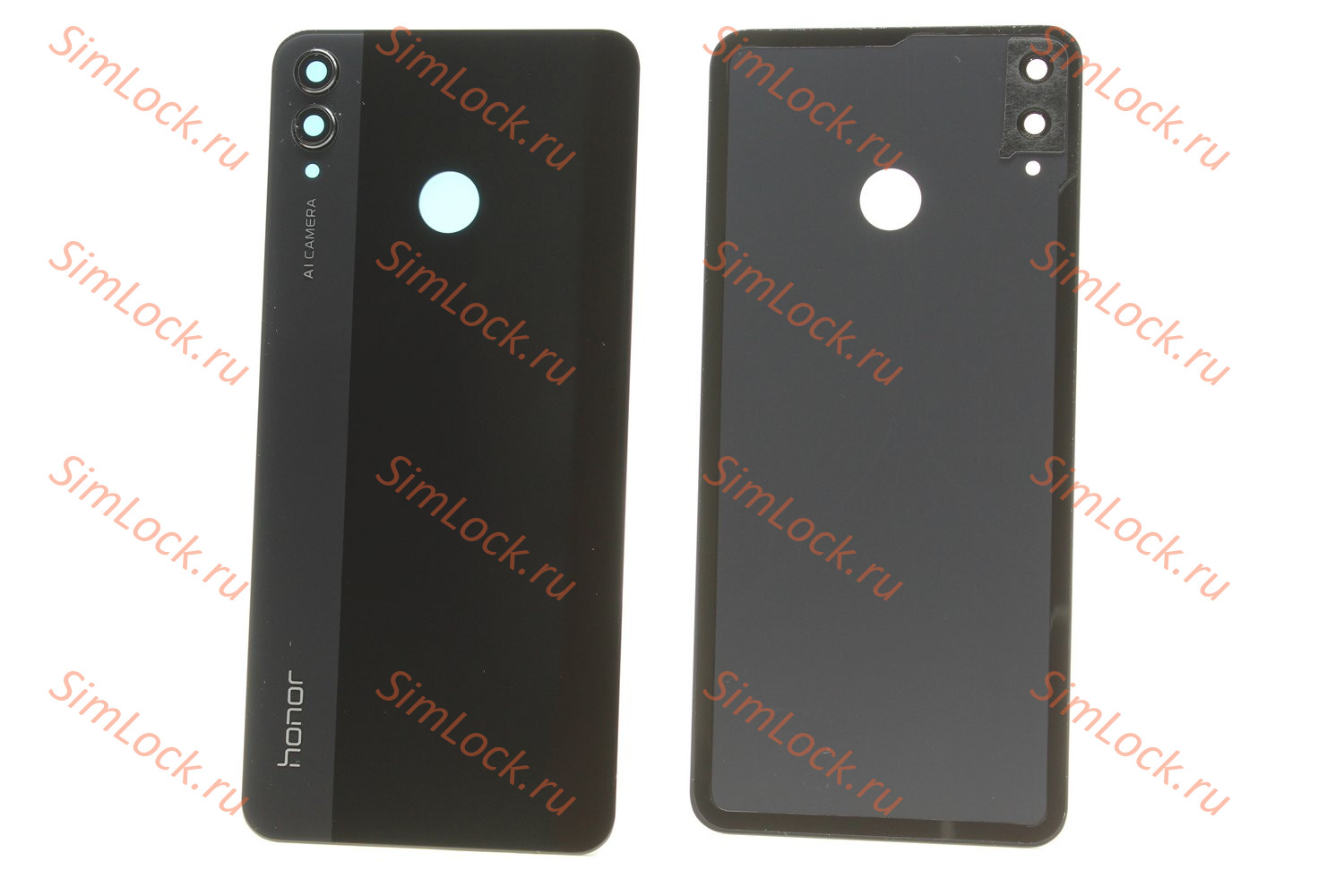Задняя крышка Honor 8X (JSN-L21) со стеклом камеры, черный, К-1