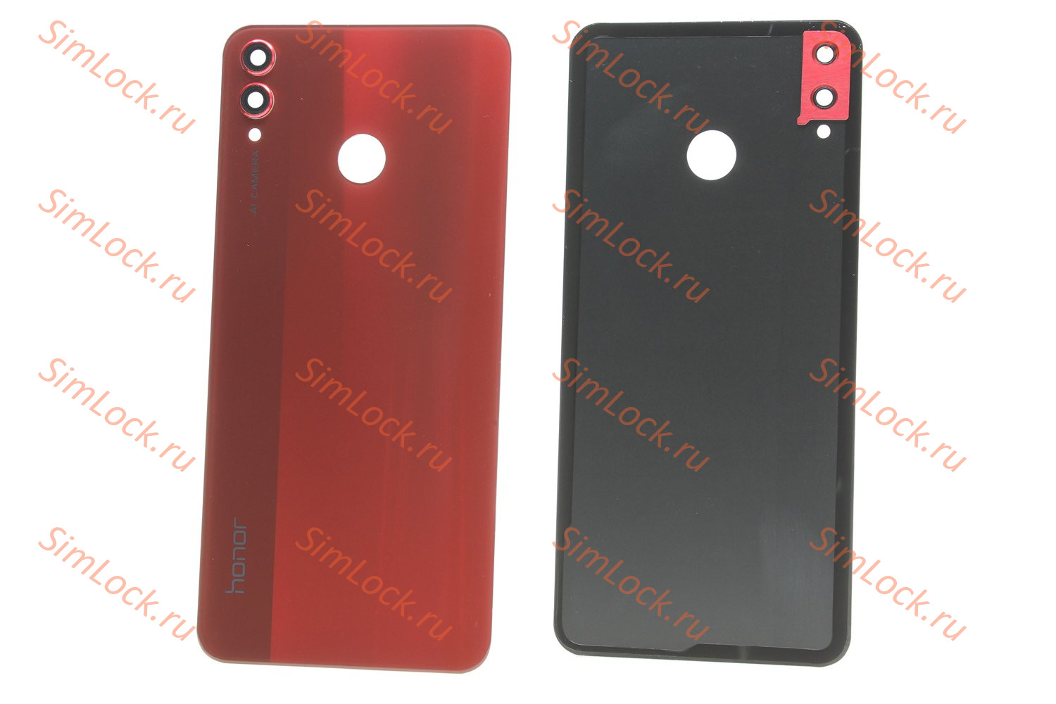 Задняя крышка Honor 8X (JSN-L21) со стеклом камеры, красный, К-1