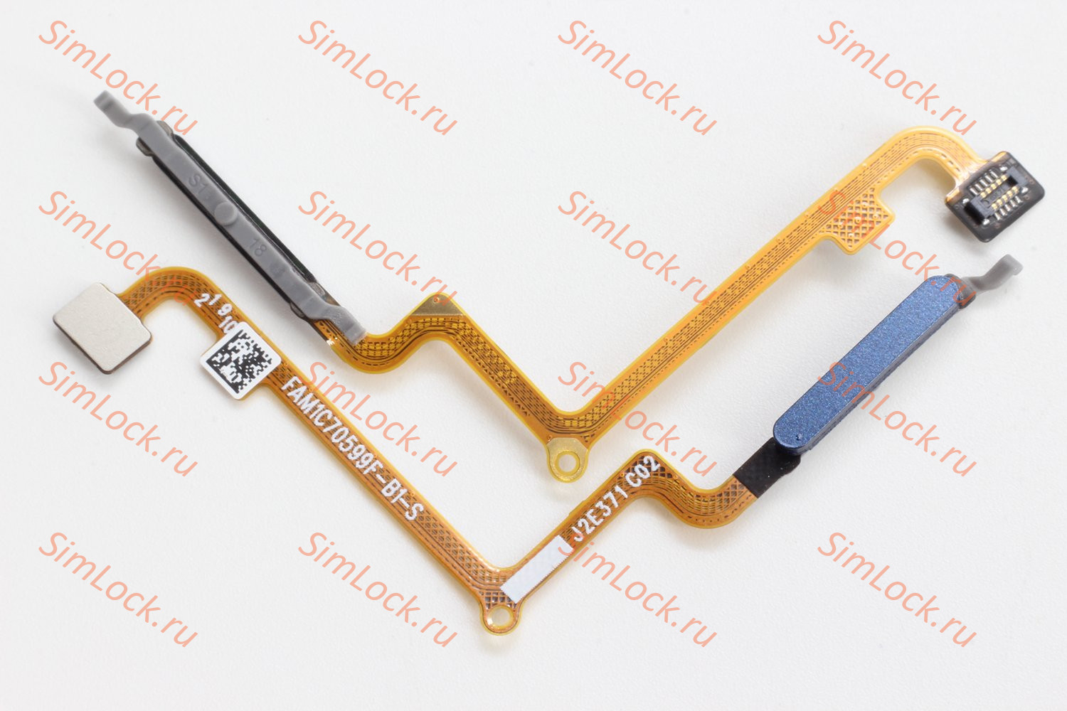 Шлейф Xiaomi Redmi 14C 4G , Poco C75 (2411DRN47C 2410FPCC5G) сканер отпечатка пальцев, синий, К-1