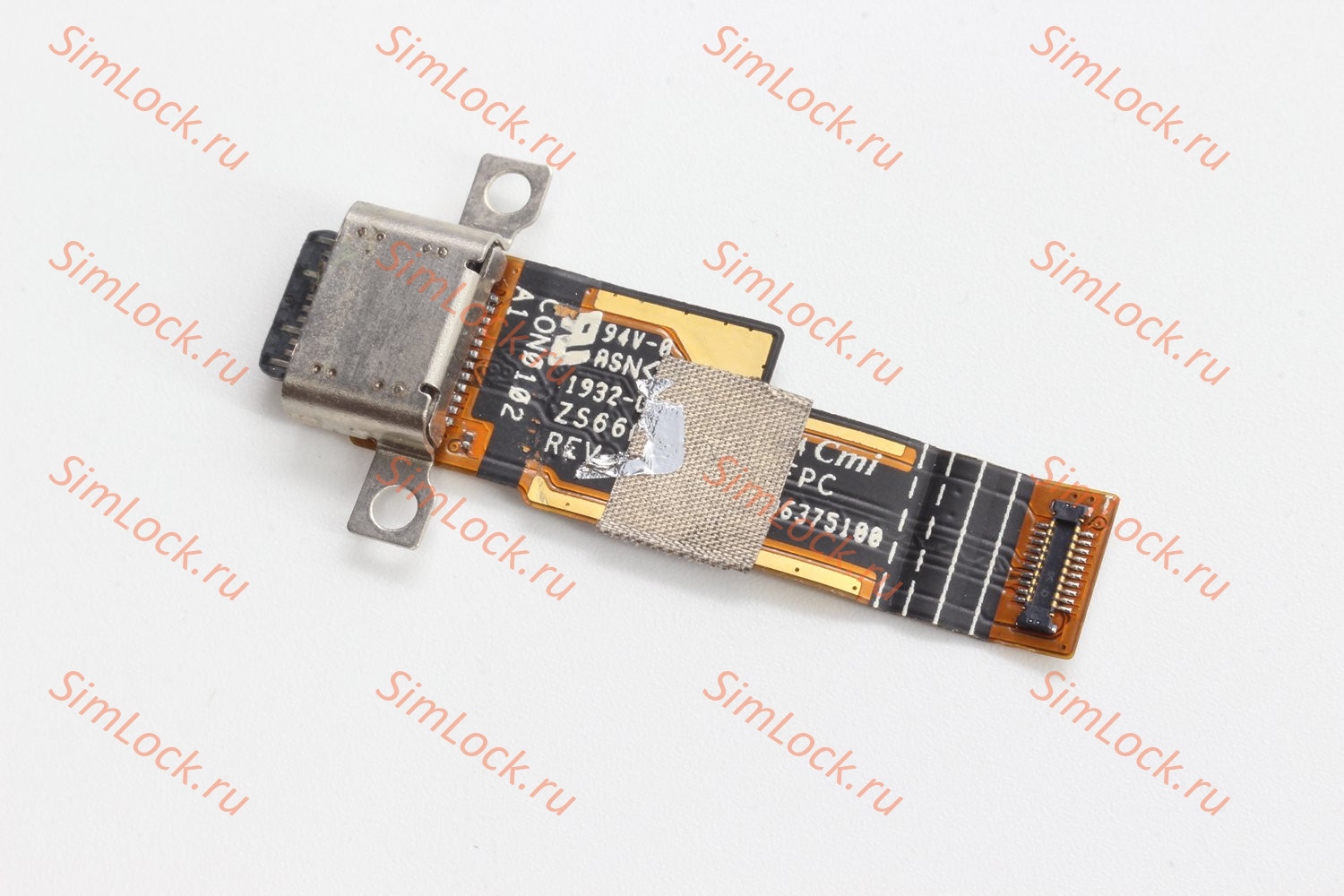 Нижний шлейф Asus ROG Phone 2 ZS660KL с разъемом зарядки, К-1