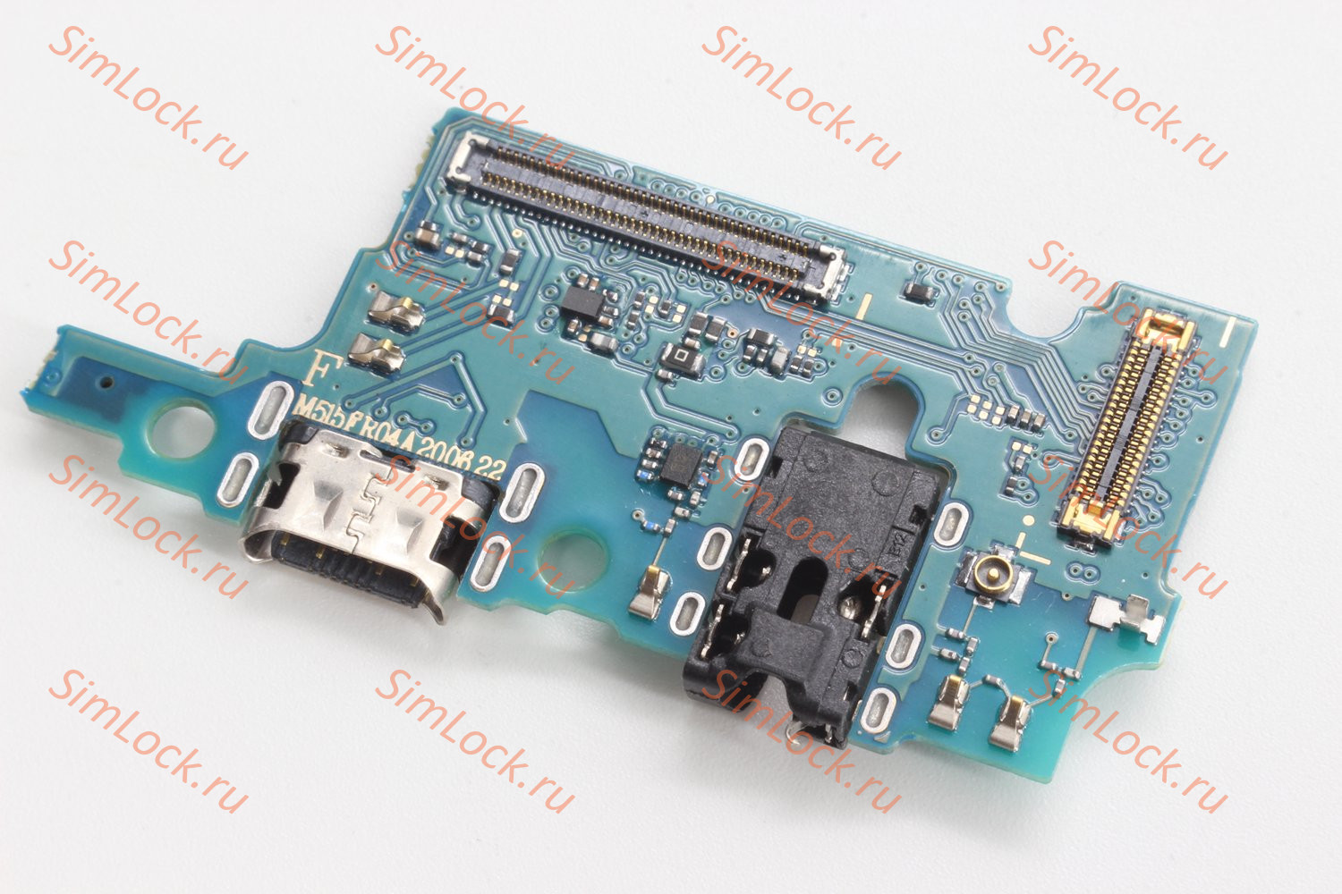 Нижняя плата (шлейф) Samsung M515 Galaxy M51 с разъемом зарядки, К-3