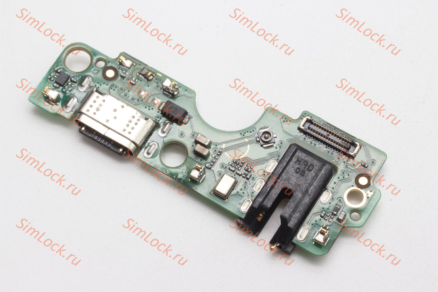Нижняя плата (шлейф) Tecno Spark 20 (KJ5N), с разъемом зарядки, К-1