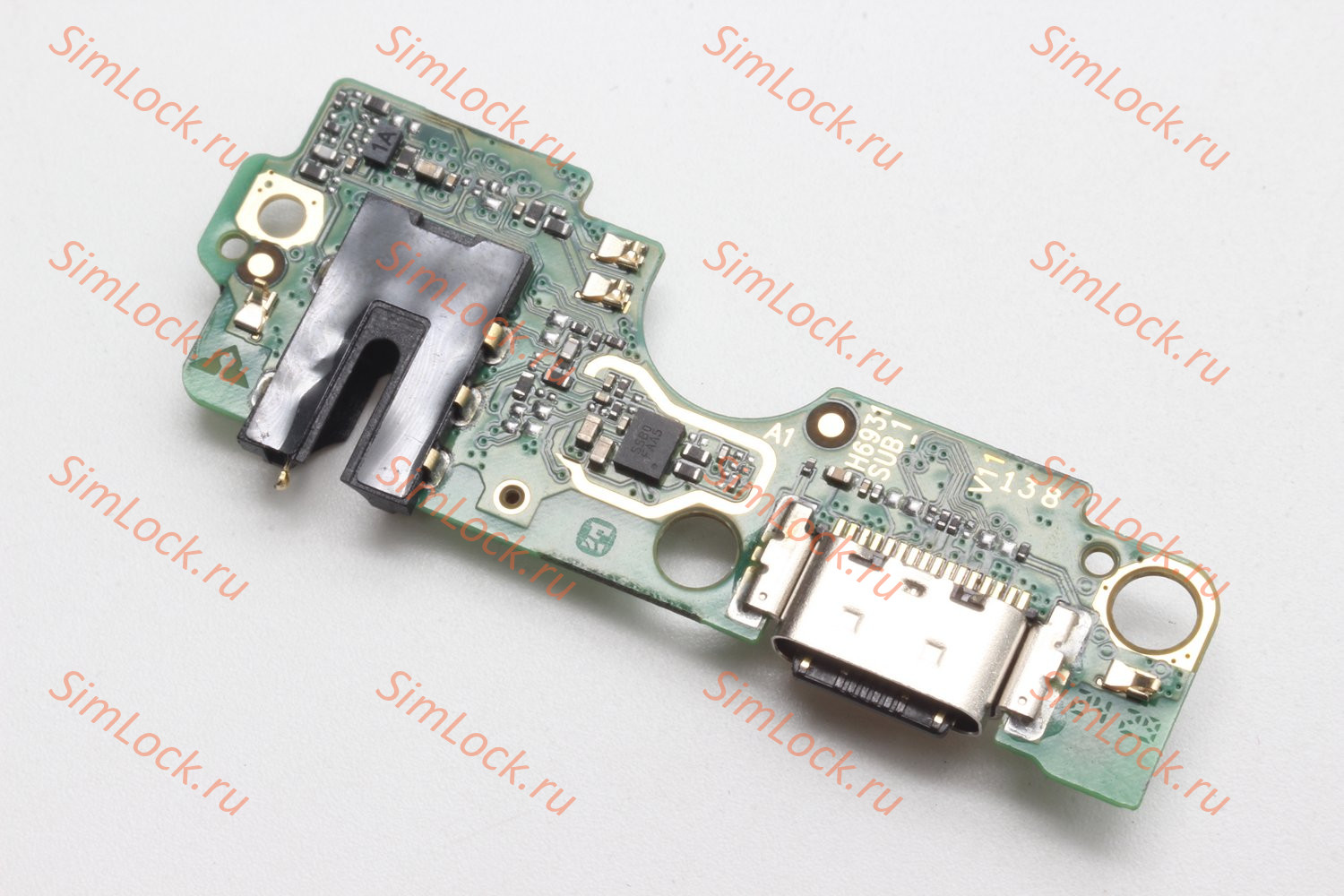 Нижняя плата (шлейф) Tecno Spark 20 (KJ5N), с разъемом зарядки, К-1